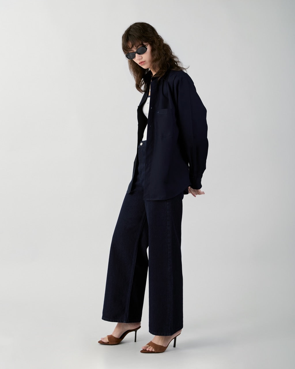 En Couleurs - Classic Oversized Shirt in Navy