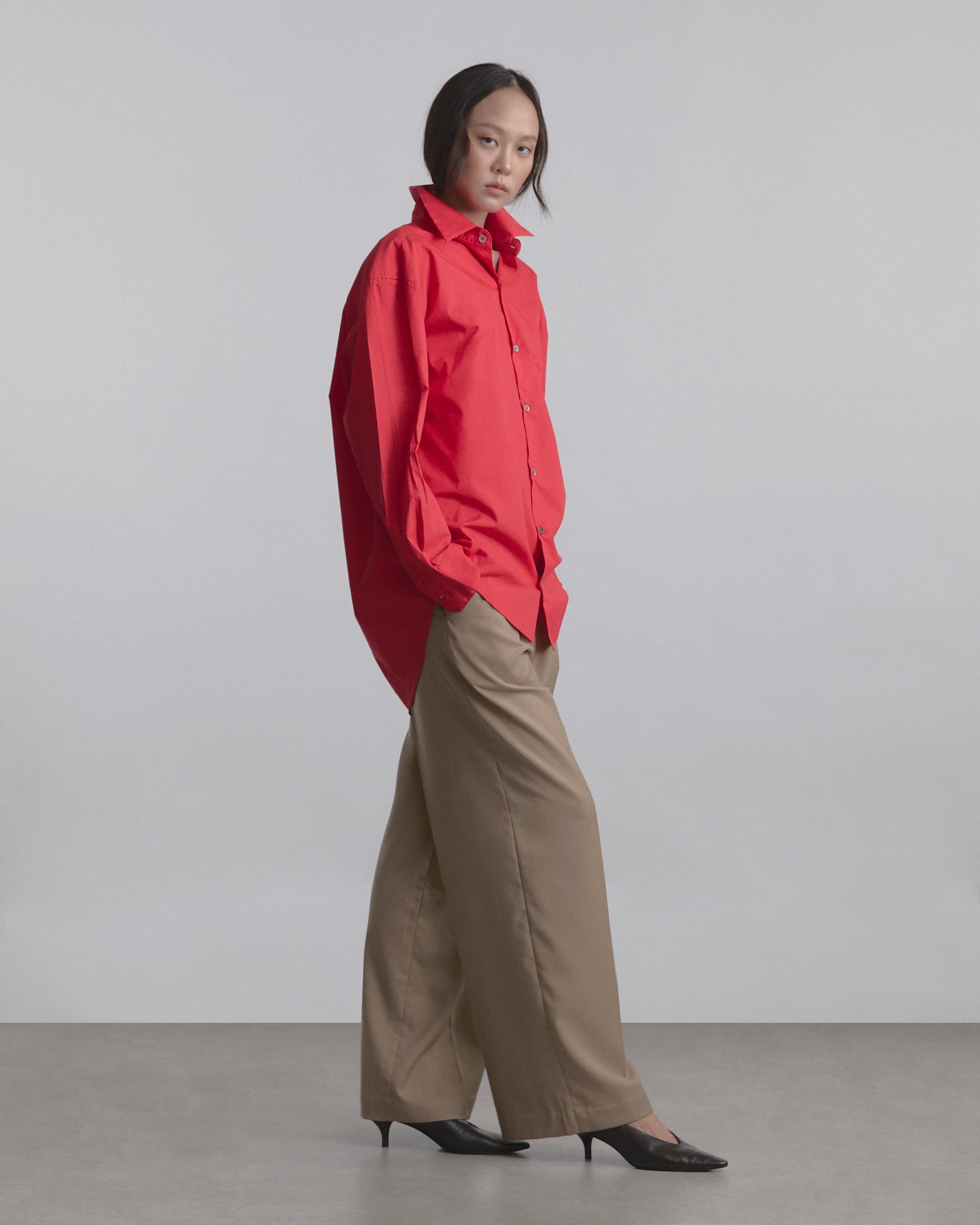 Wardrobe I - AMR Oversized Shirt in Red