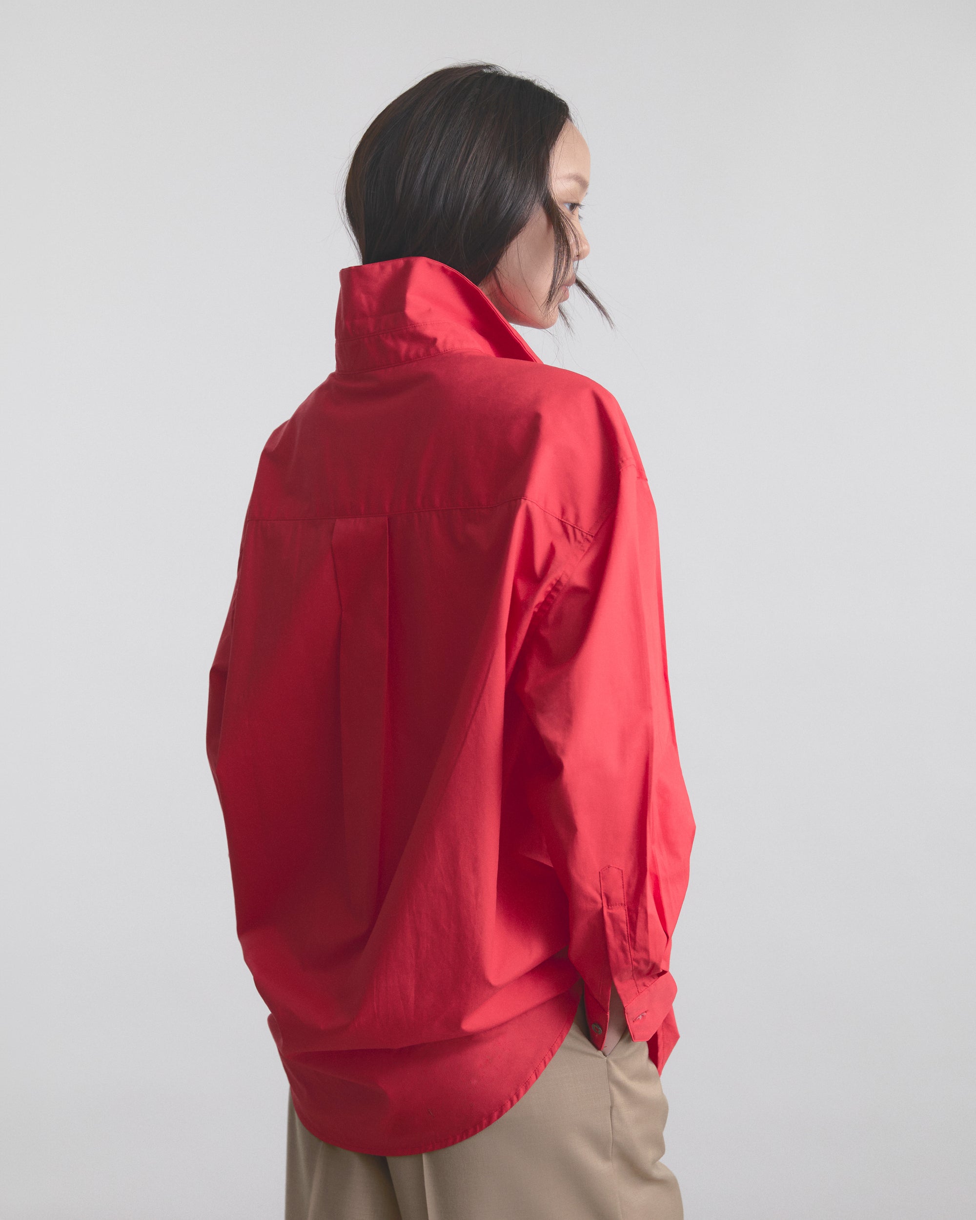 Wardrobe I - AMR Oversized Shirt in Red