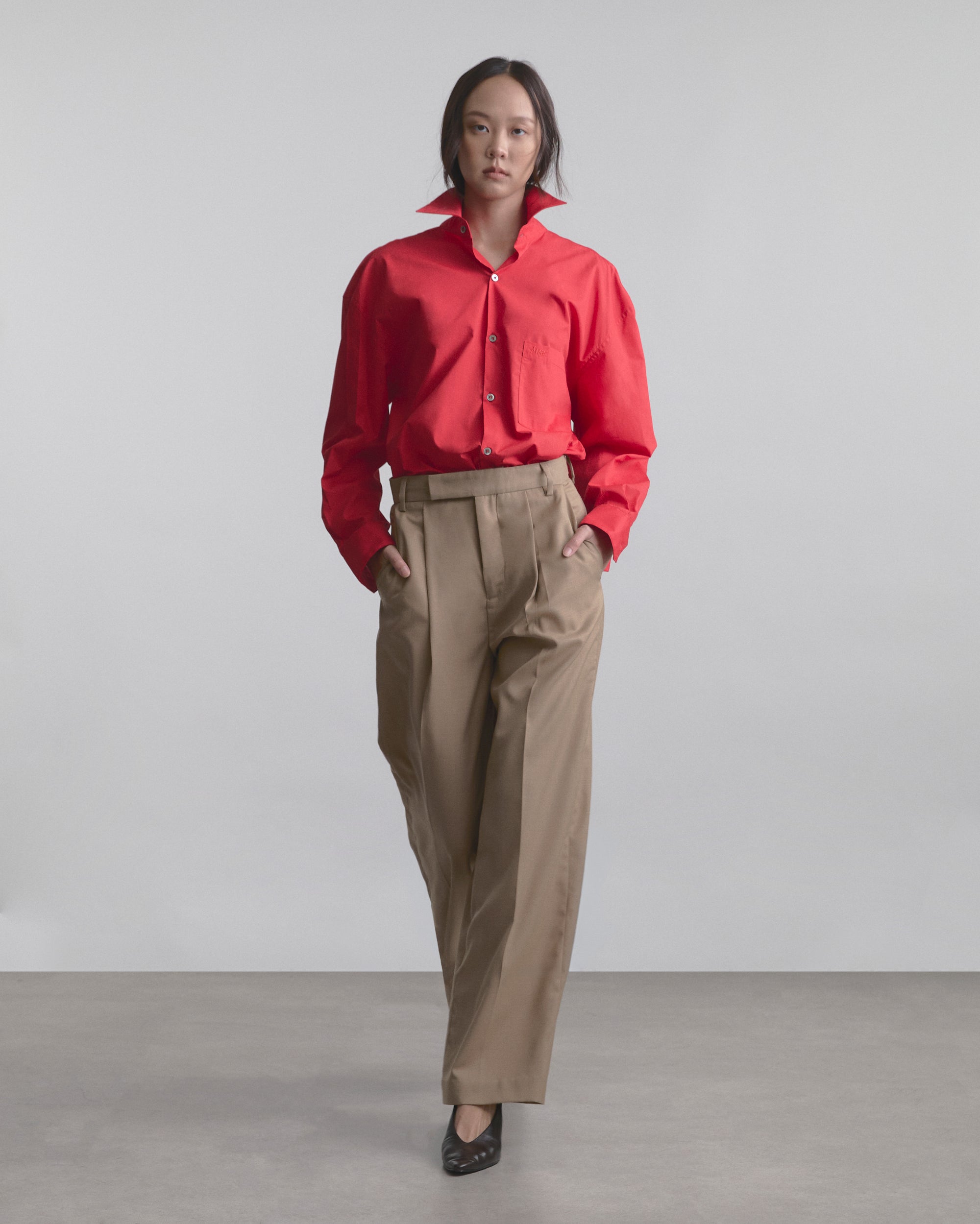Wardrobe I - AMR Oversized Shirt in Red