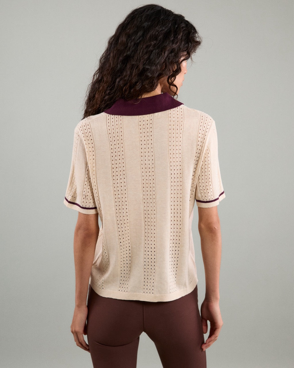 Athleisure Athletic Club - AMR Athleisure Polo Knit in Cream