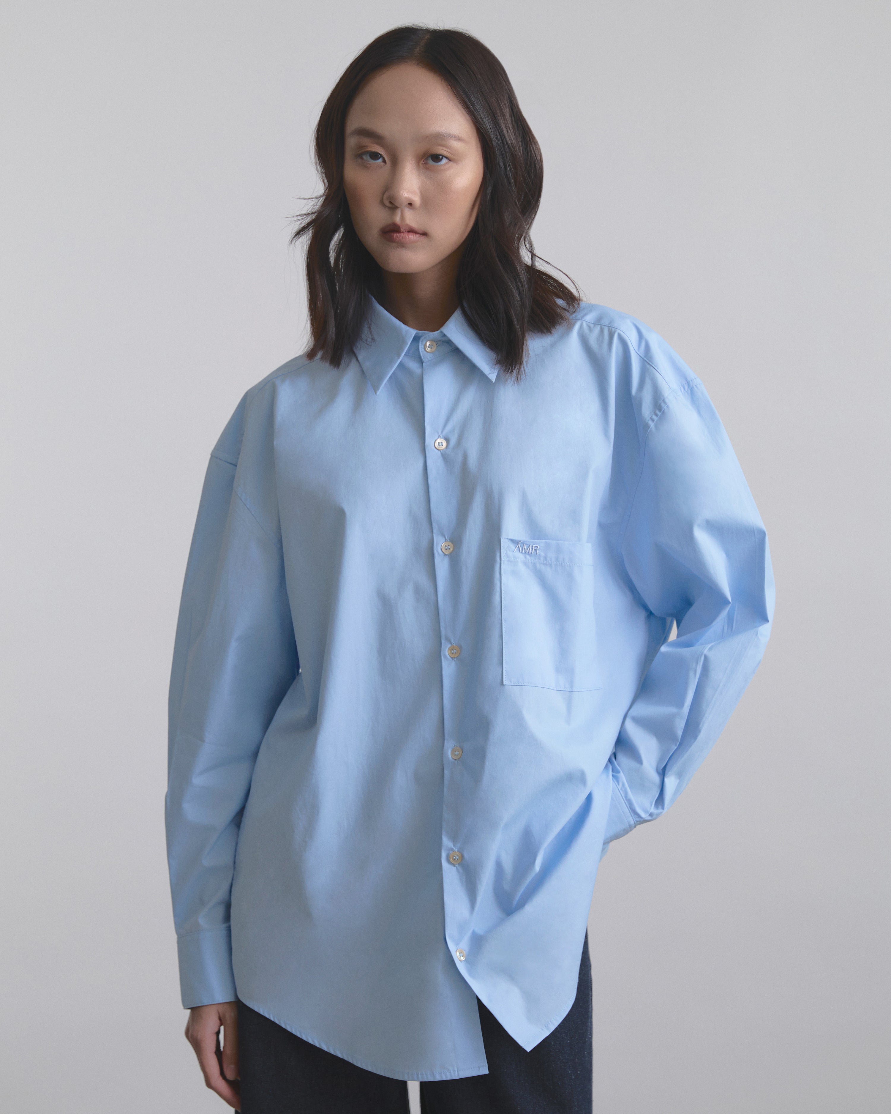 Wardrobe I - AMR Oversized Shirt in Light Blue