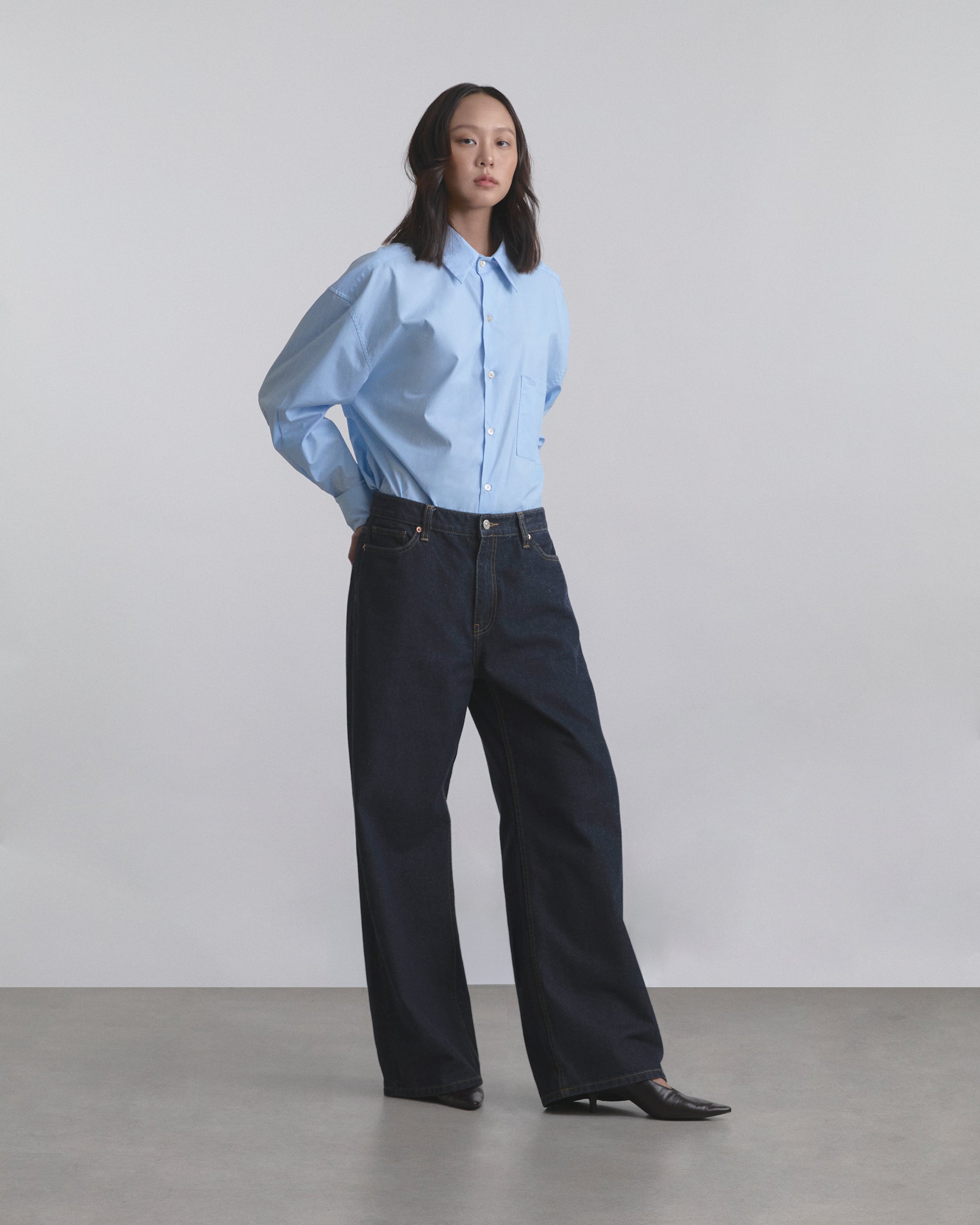 Wardrobe I - AMR Oversized Shirt in Light Blue