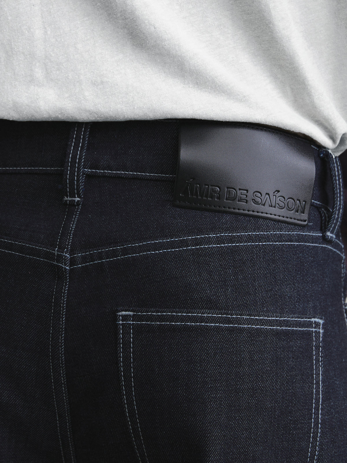 Wardrobe II - AMR 90s Baggy Jeans in Dark Blue (Blue Stitch)