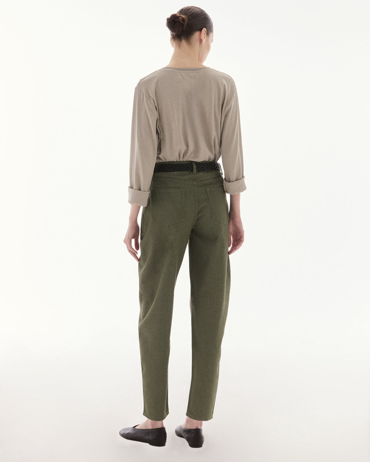 Wardrobe lll - AMR Hand Writing Logo Hemp Long Sleeve T-Shirt in Stone