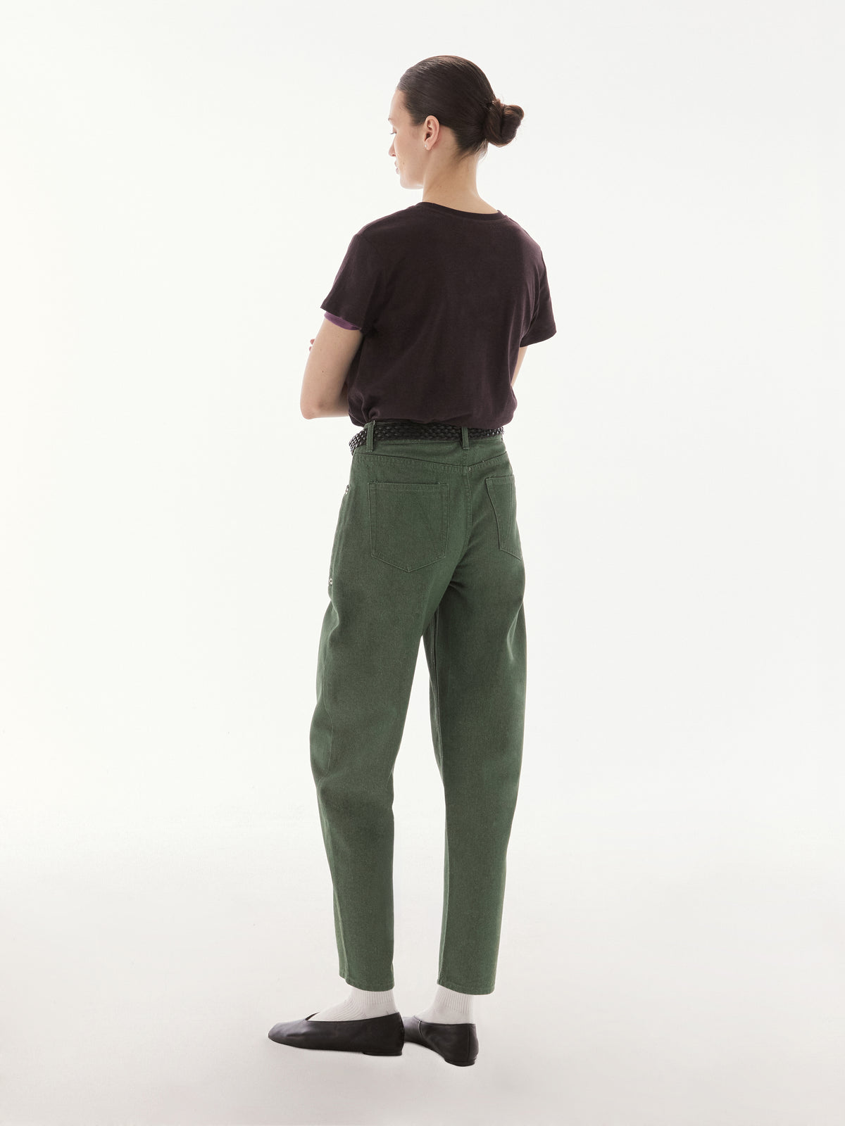 Wardrobe III - AMR Hand Writing Logo Hemp Slim-fit T-Shirt in Cacao