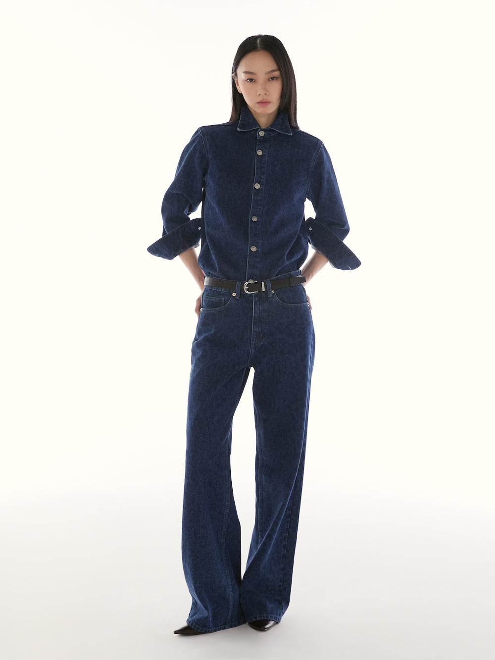 Le Fauve - AMR Leopard Print Shirt in Blue