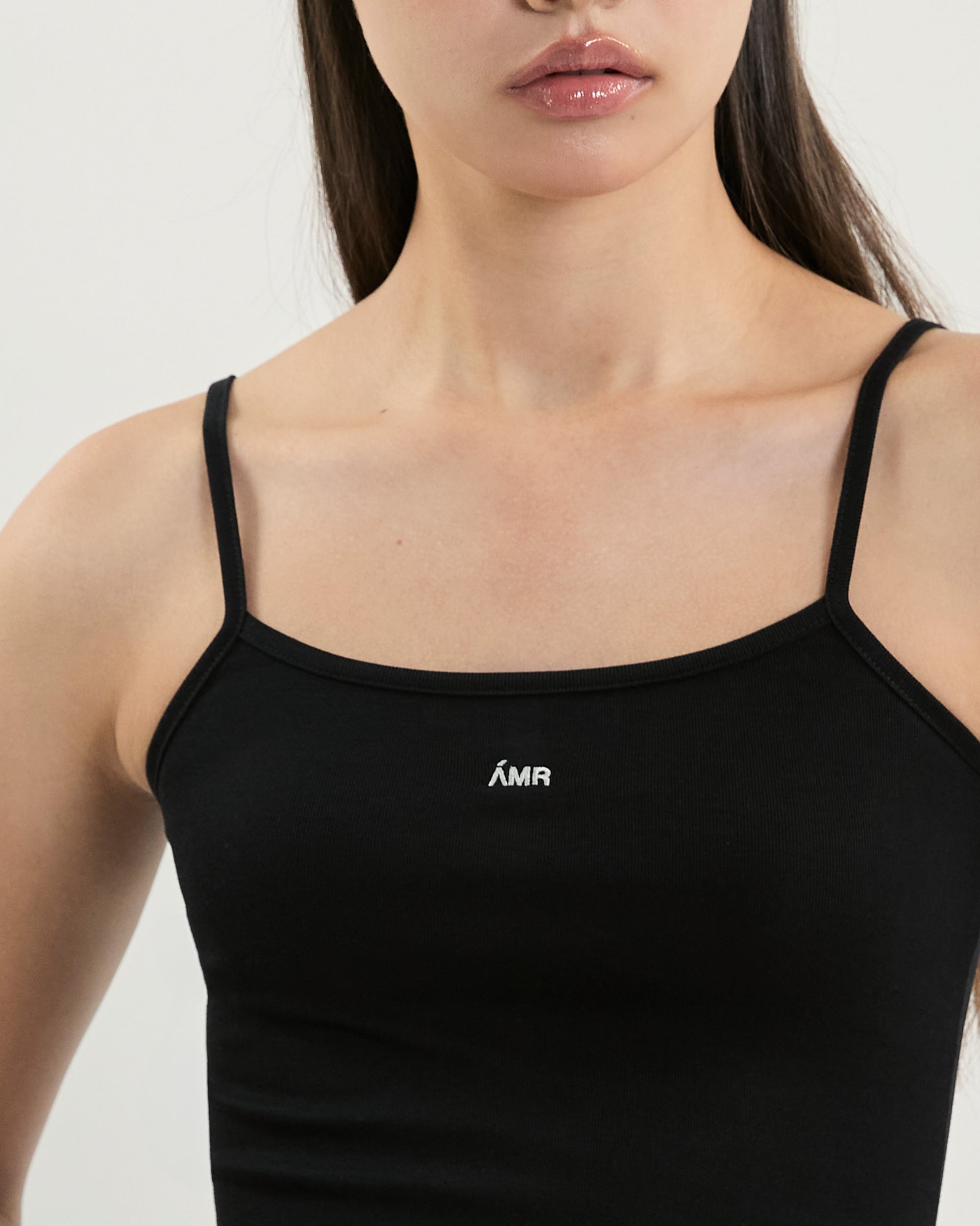 July Drop - AMR Cotton-Spandex Camisole in Black