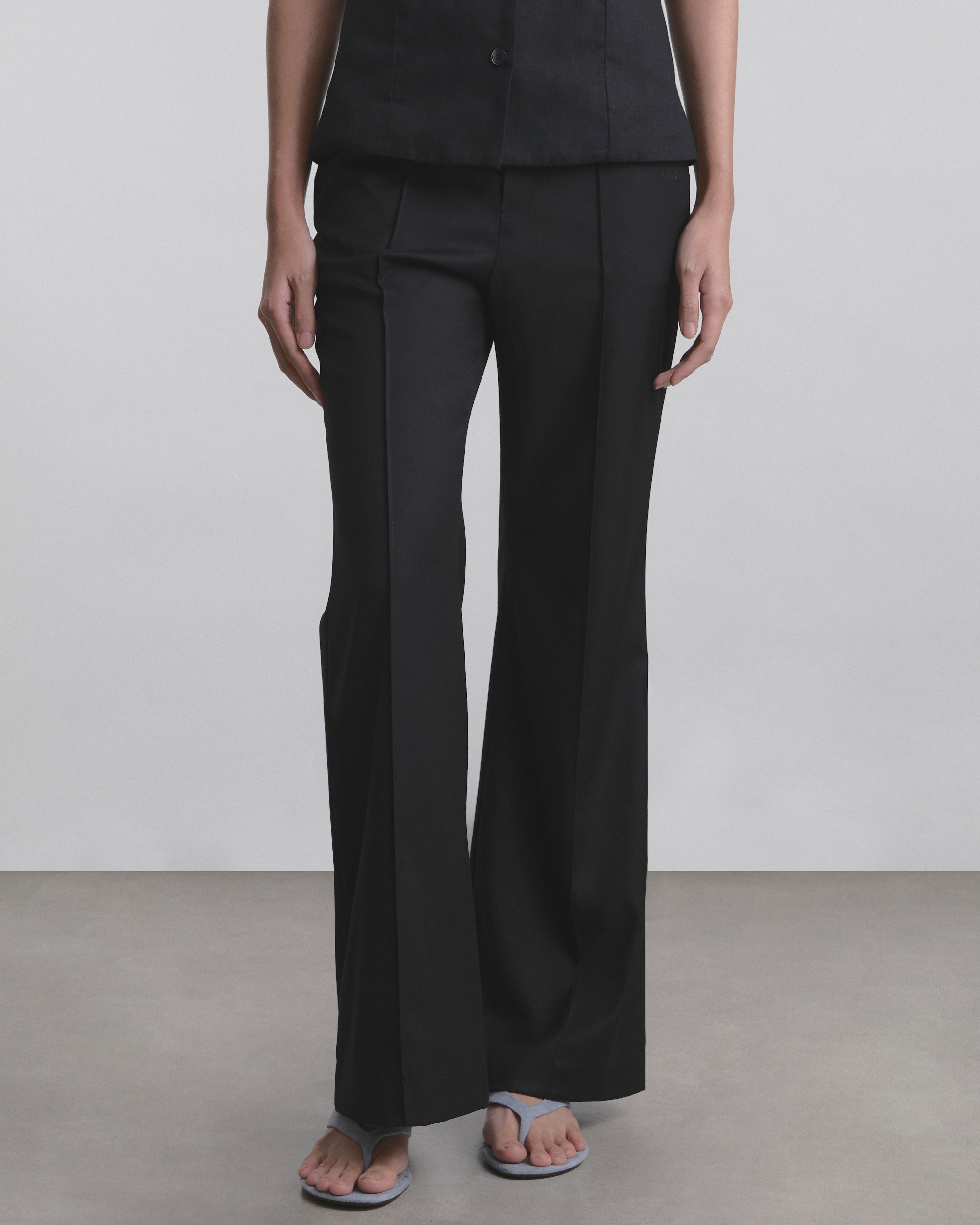 Wardrobe II - AMR Flared Pants in Black