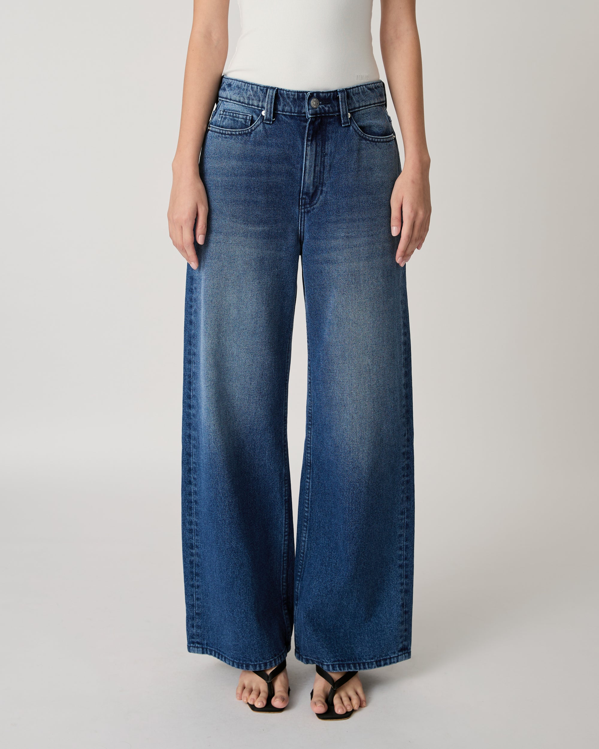 AMR DE SAISON - 90s Baggy Jeans in Dark Blue Wash