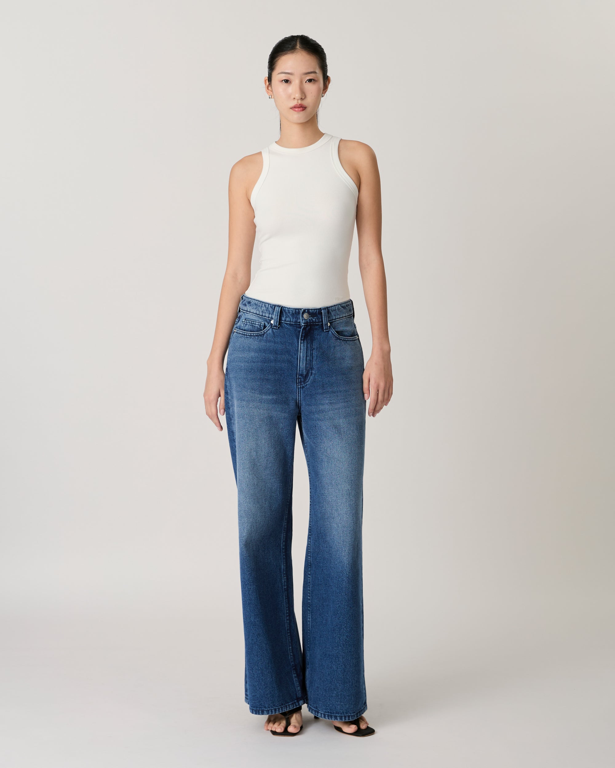 AMR DE SAISON - 90s Baggy Jeans in Dark Blue Wash