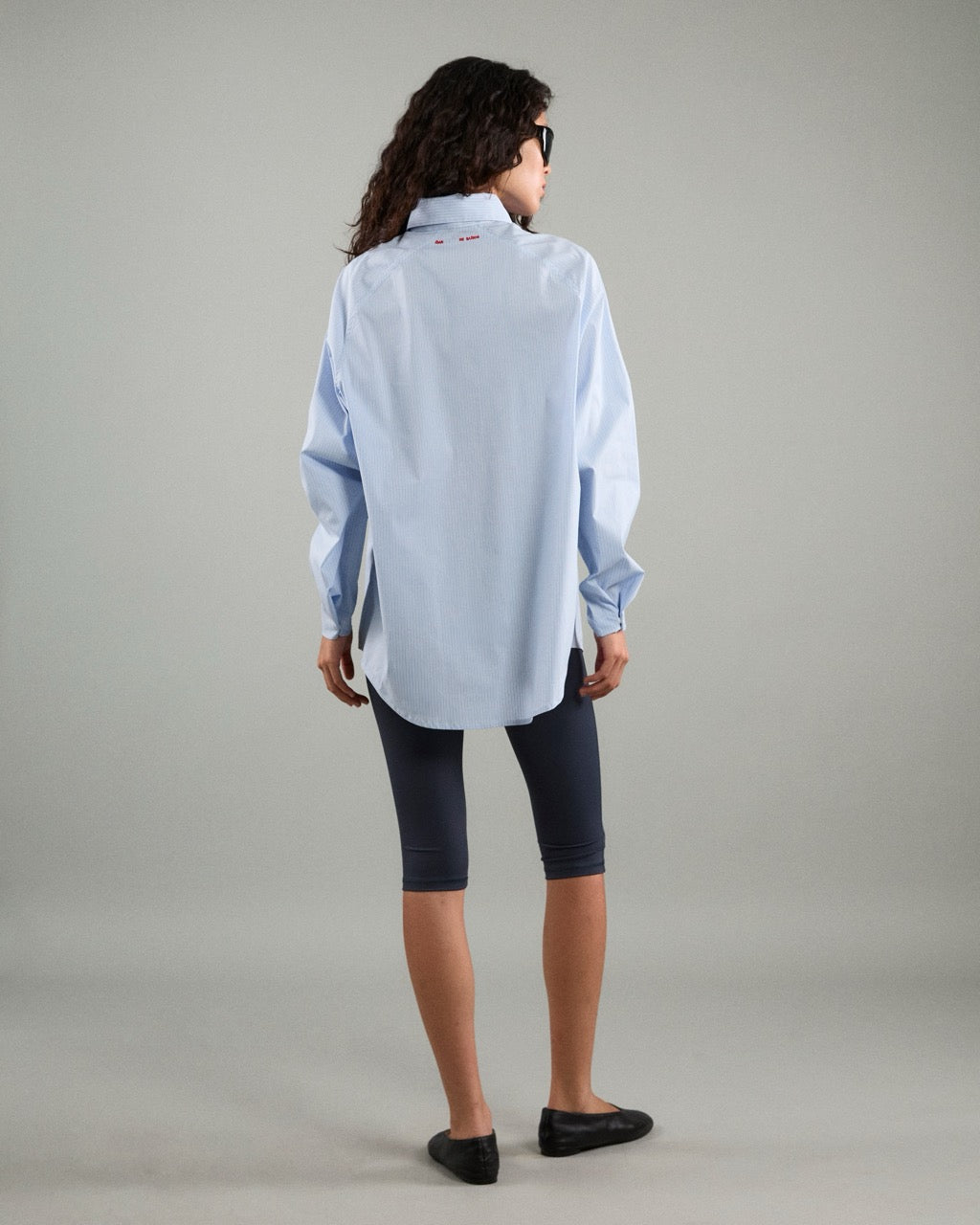 Athleisure Athletic Club - AMR Athleisure Overshirt in Light Blue Stripe