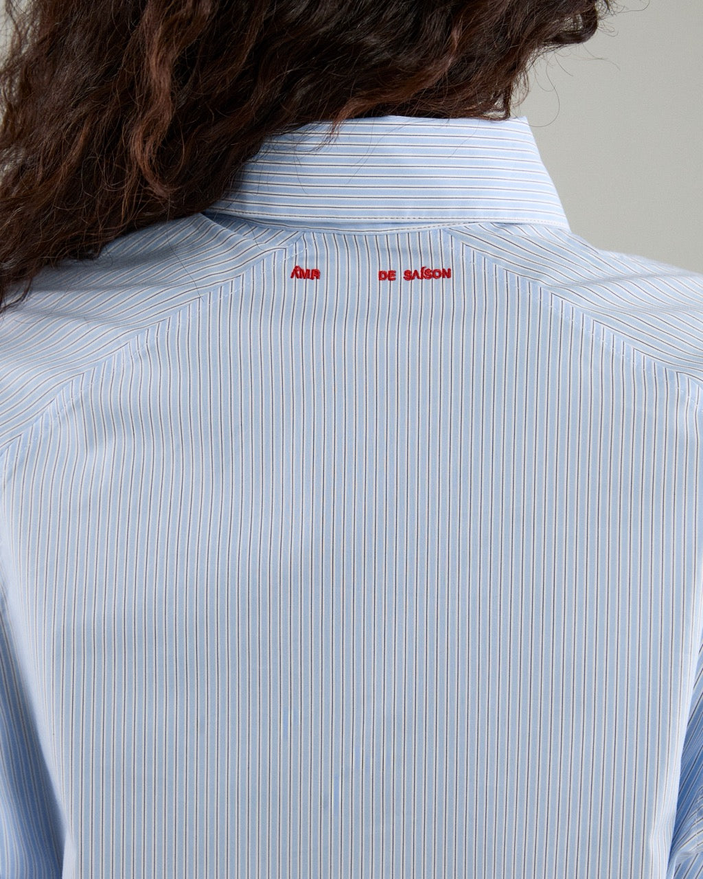 Athleisure Athletic Club - AMR Athleisure Overshirt in Light Blue Stripe
