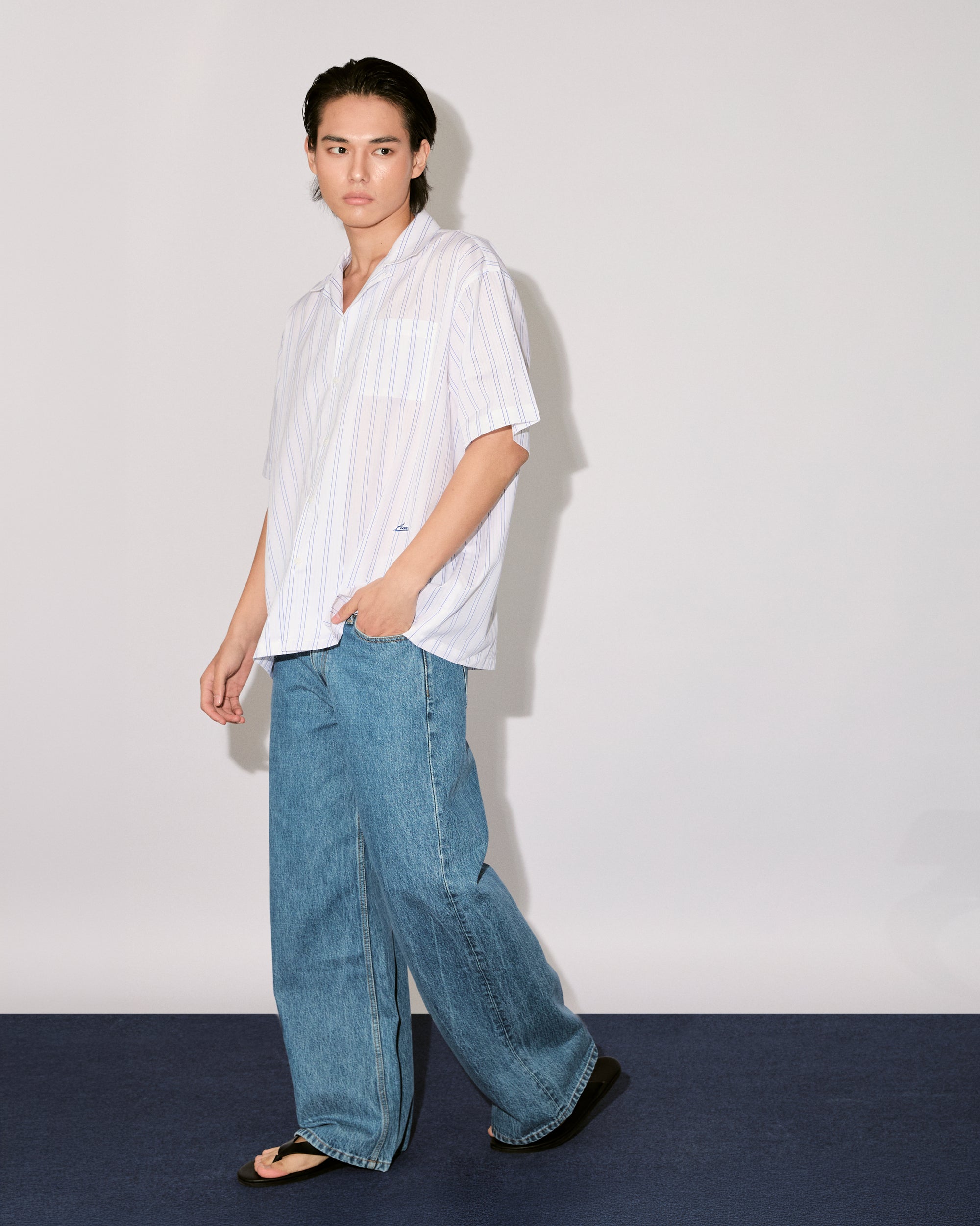 New Urban Drop - 90s Baggy Jeans in Medium Blue Wash