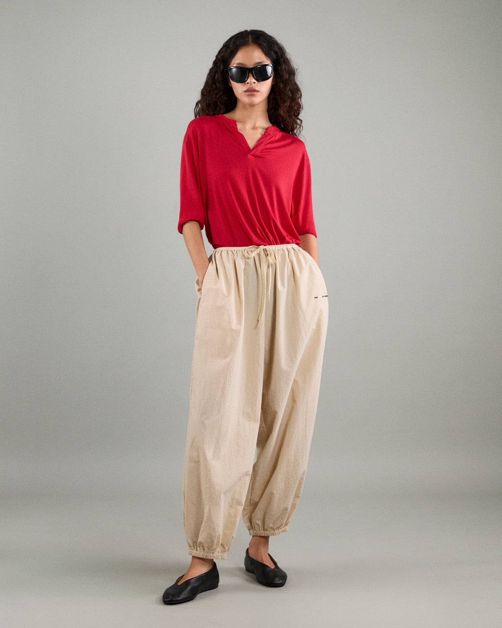 Athleisure Athletic Club - AMR Lightweight Takeaway Track Pant in Cream