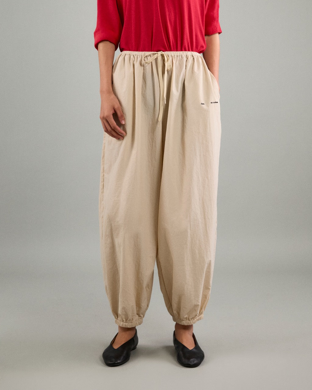 Athleisure Athletic Club - AMR Lightweight Takeaway Track Pant in Cream
