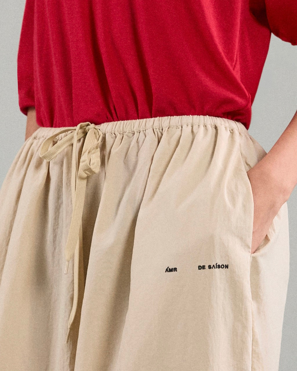 Athleisure Athletic Club - AMR Lightweight Takeaway Track Pant in Cream