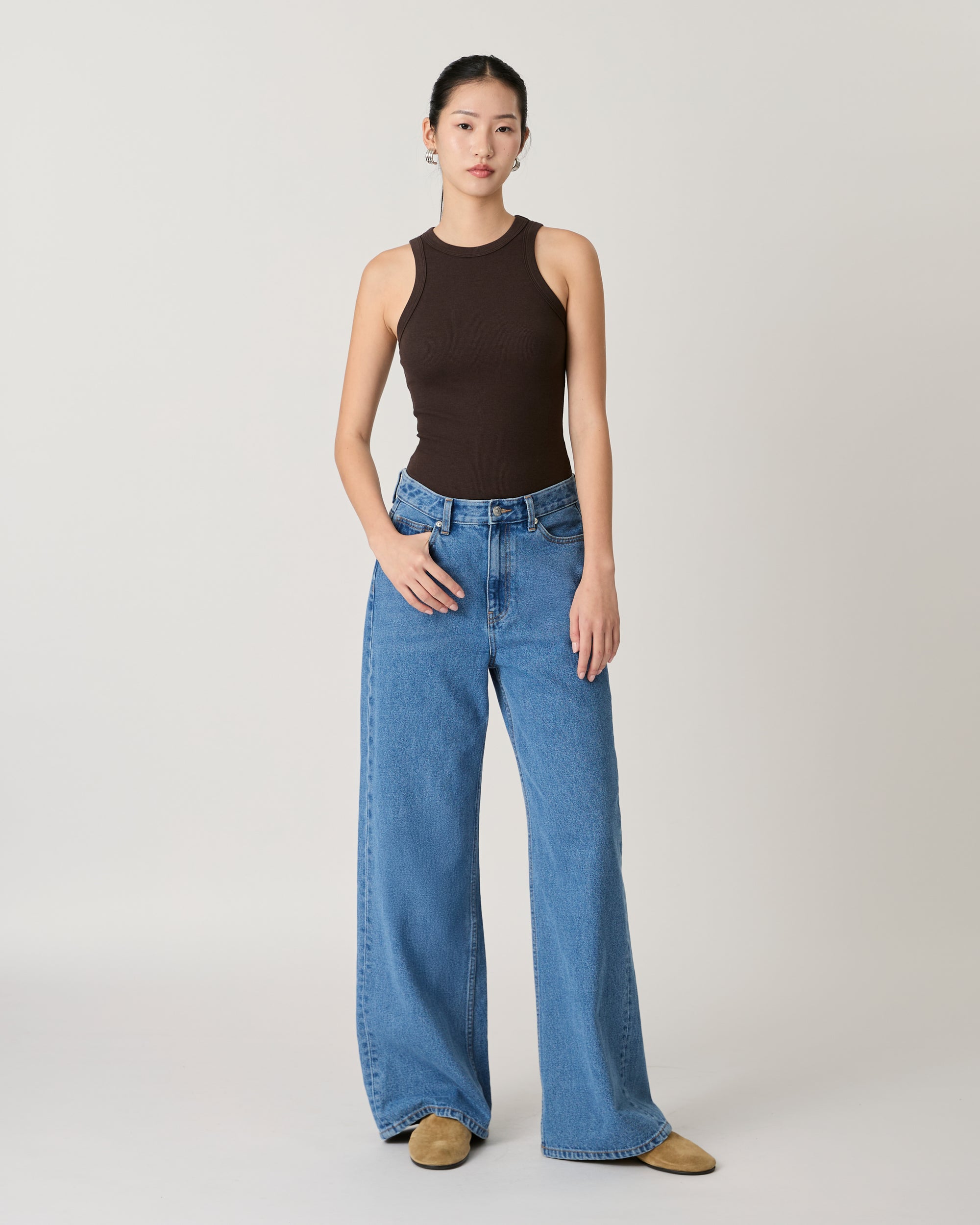 AMR DE SAISON - 90s Baggy Jeans in Light Blue Wash