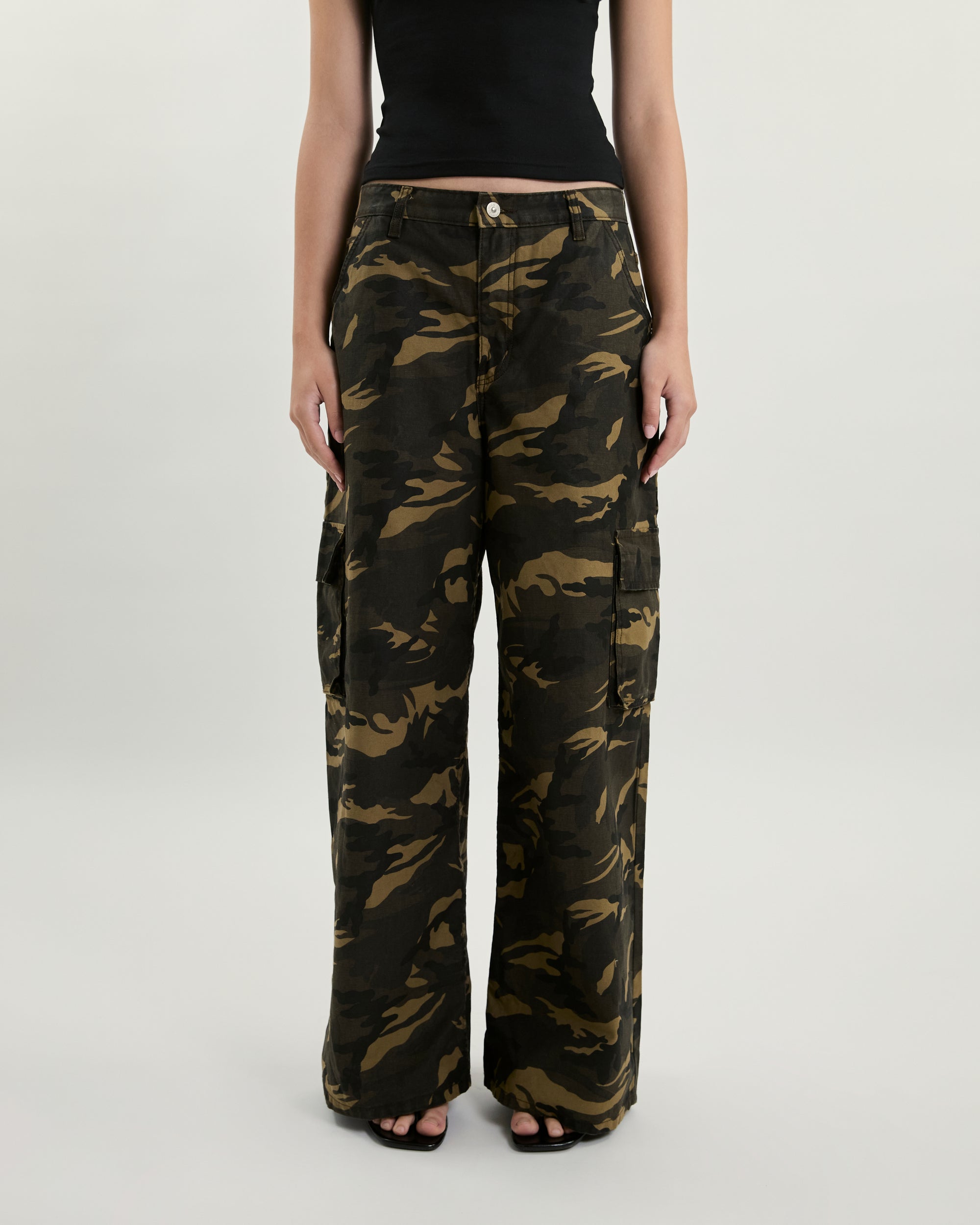 July Drop - Baggy Cargo - Camo in Olive Camo (Launch 18th JULY)