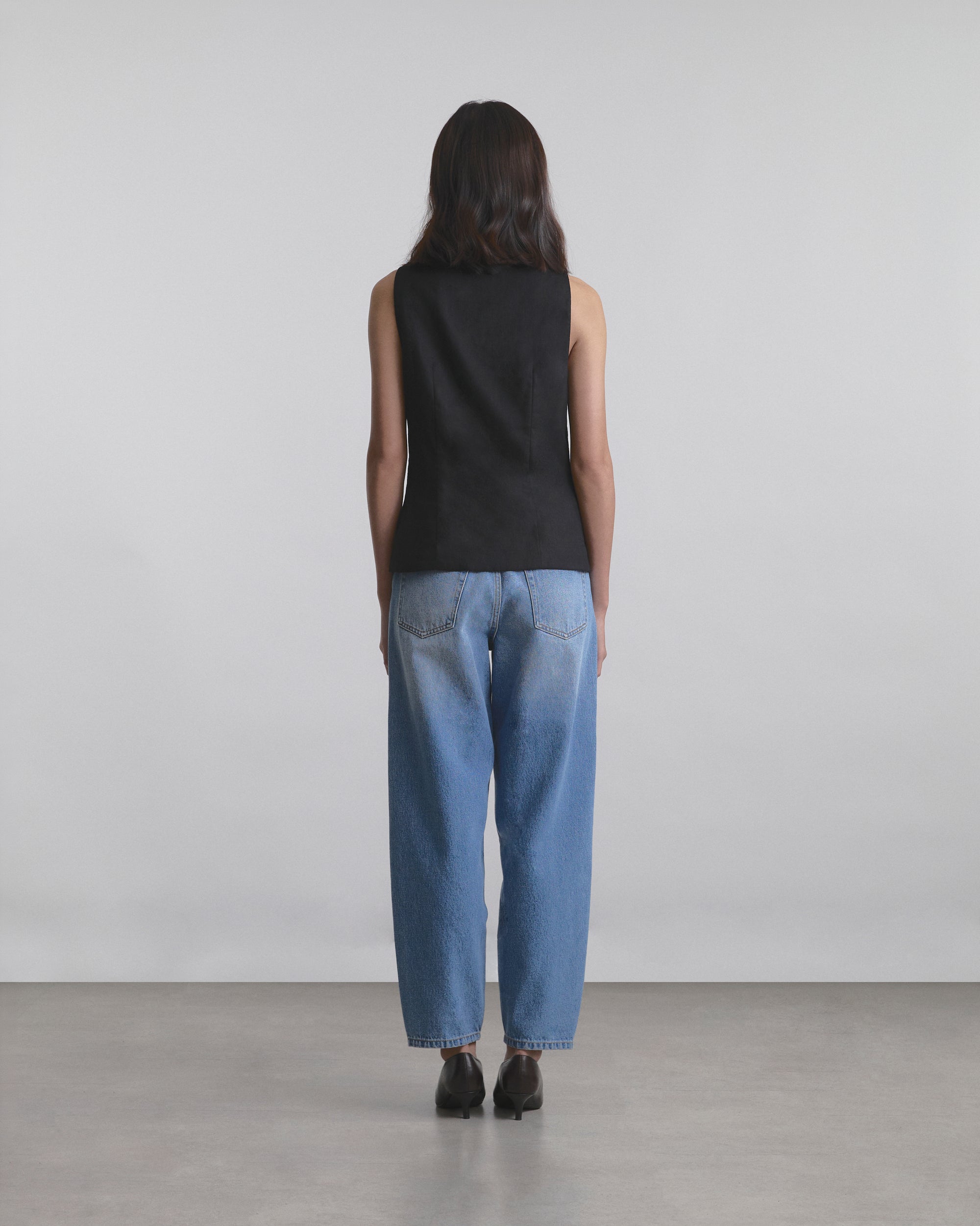 Wardrobe I - AMR Scoop-Neck Tank Vest in Black