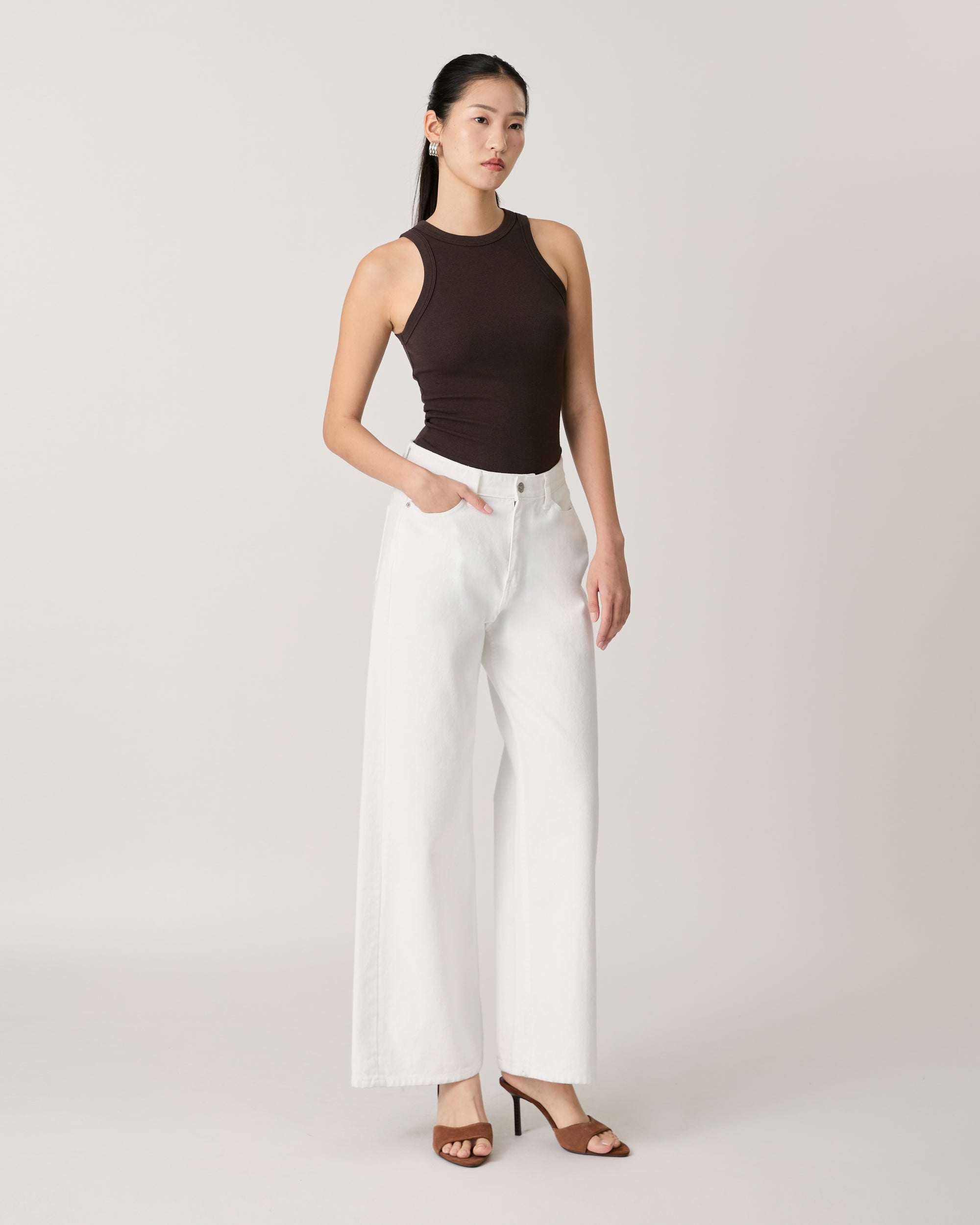 AMR DE SAISON - 90s Baggy Jeans in White