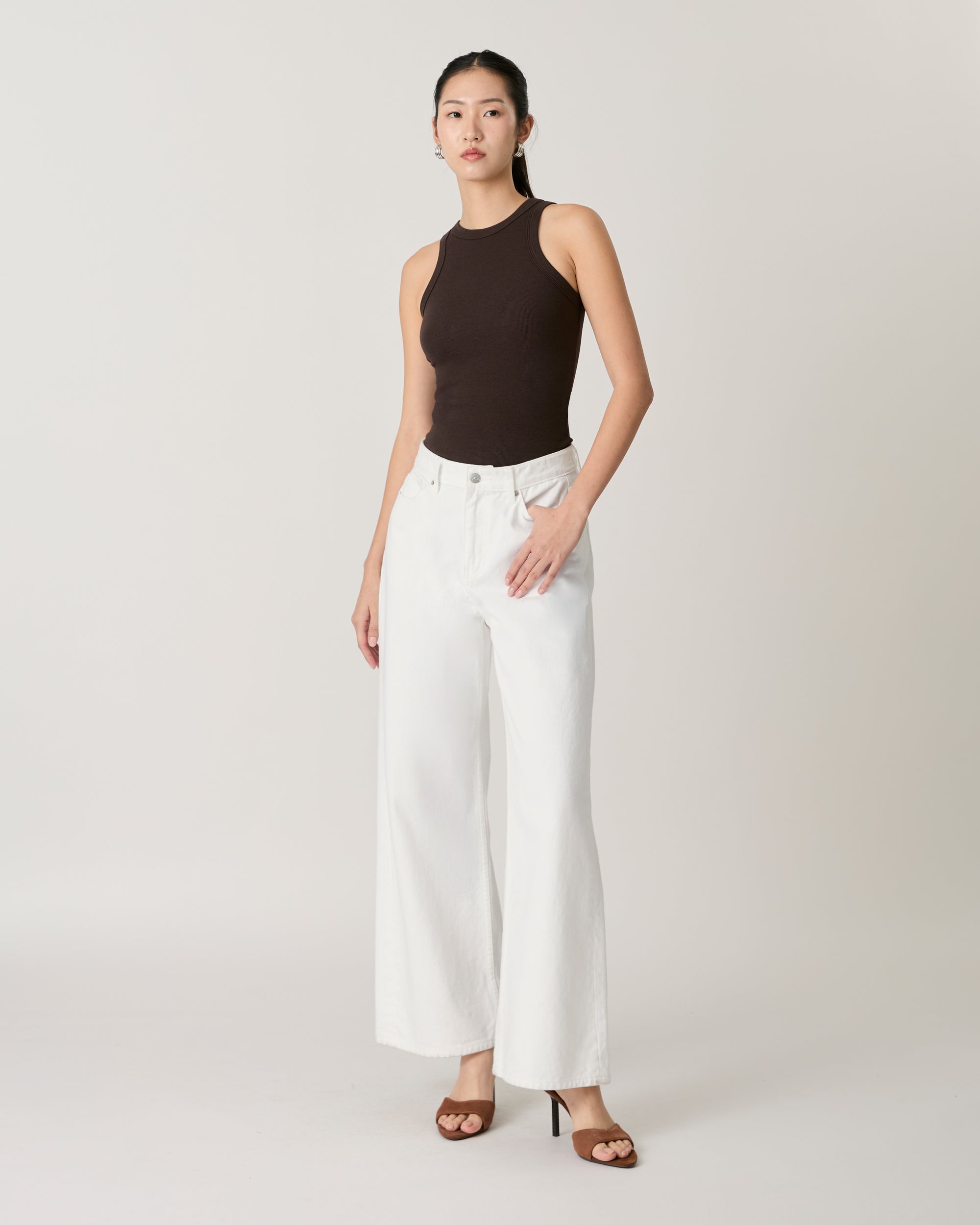 AMR DE SAISON - 90s Baggy Jeans in White