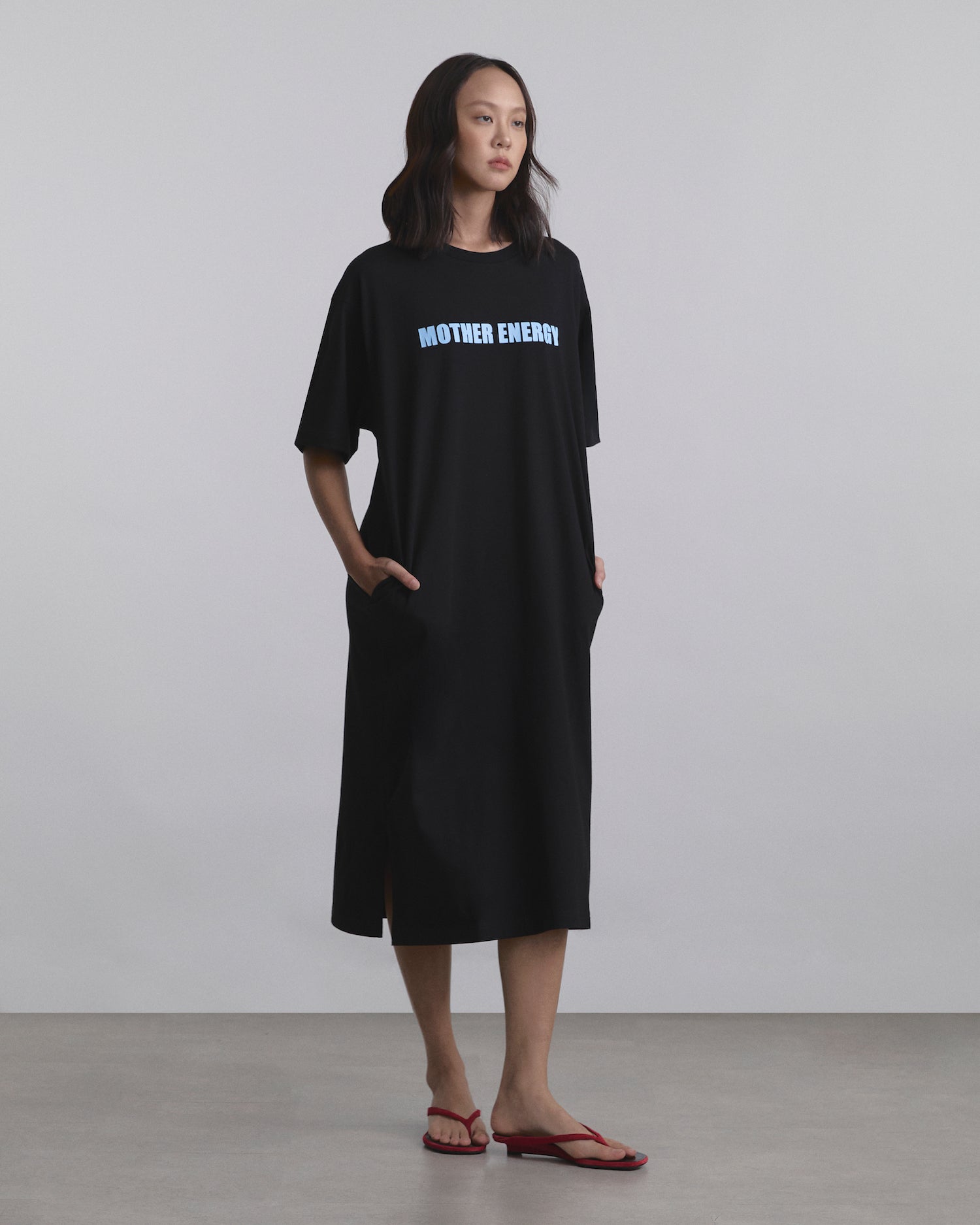 Mother Energy - AMR Mother Energy T-Shirt Dress in Black