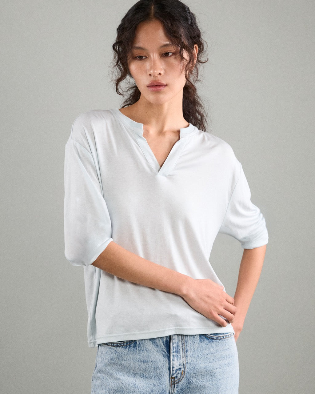 Athleisure Athletic Club - AMR Athleisure Long-Sleeve T-Shirt in Light Blue