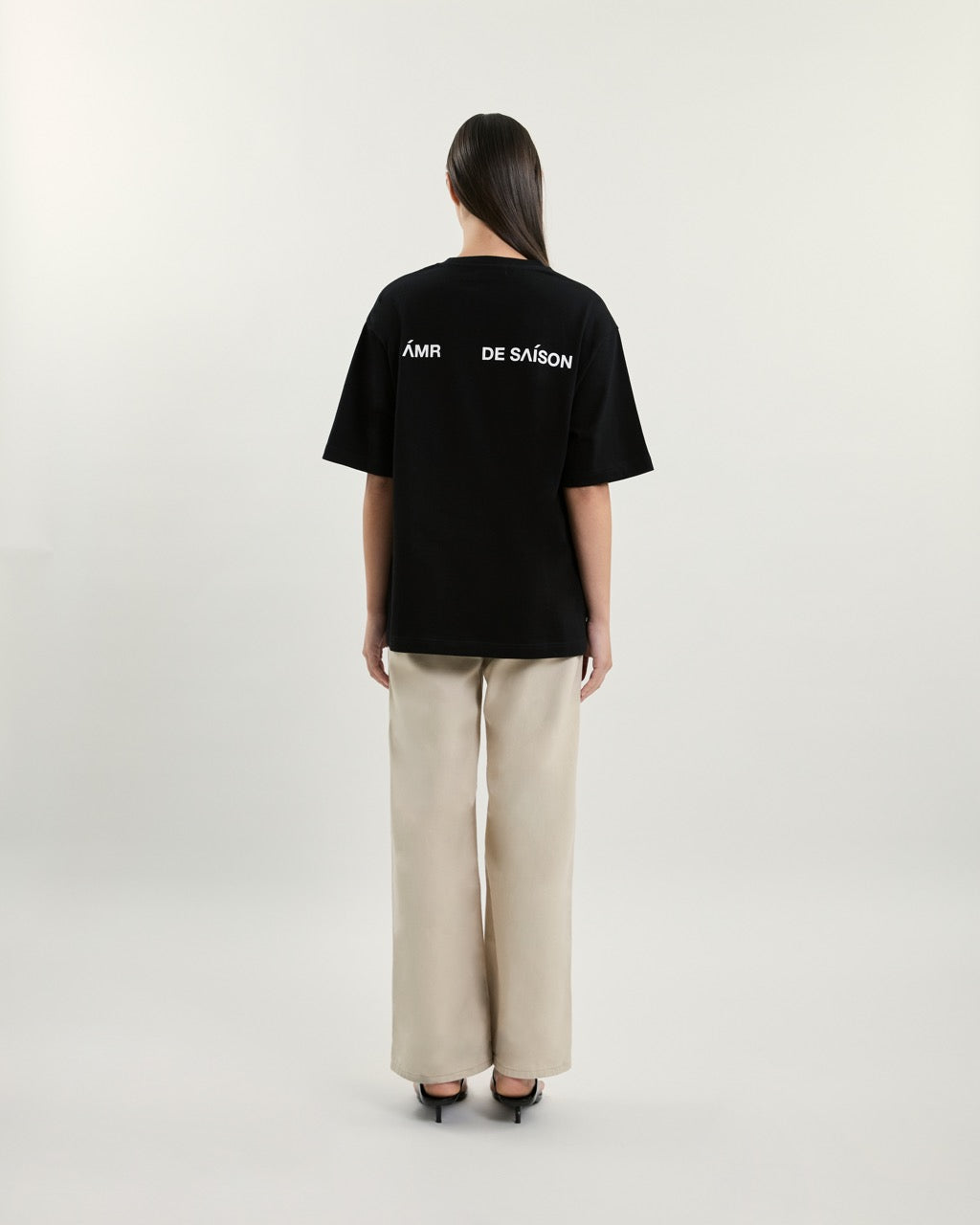 July Drop - AMR DE SAISON LOGO T-Shirt In Back - Black