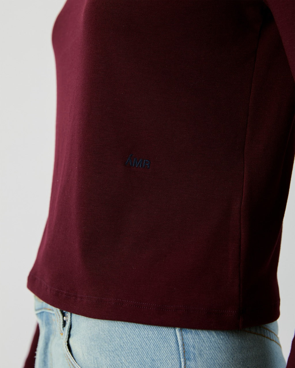 En Couleurs - Classic Ringer Long Sleeve Tee in Dark Brown Navy