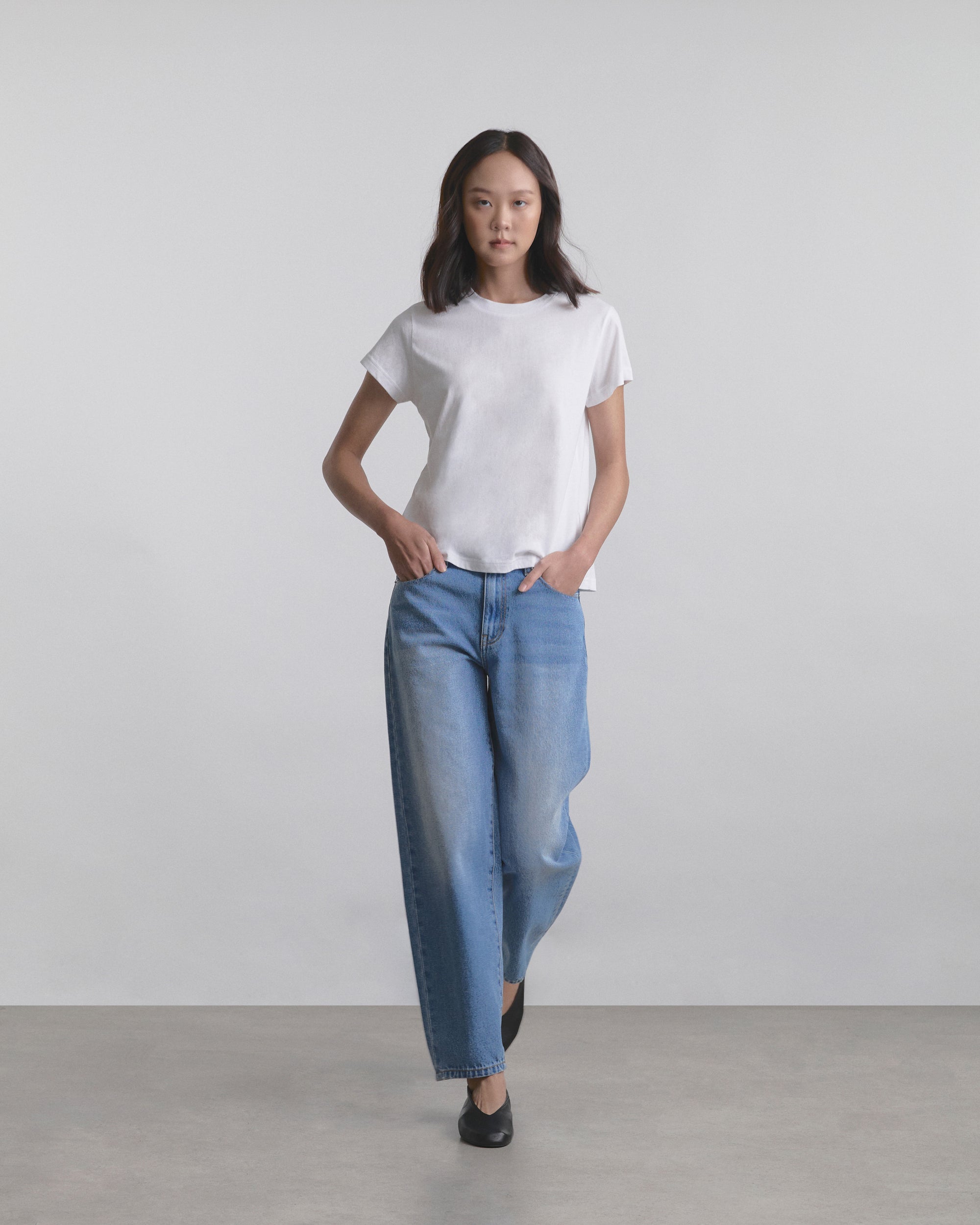 Wardrobe I - AMR Cotton Organic Slimfit T-Shirt in White