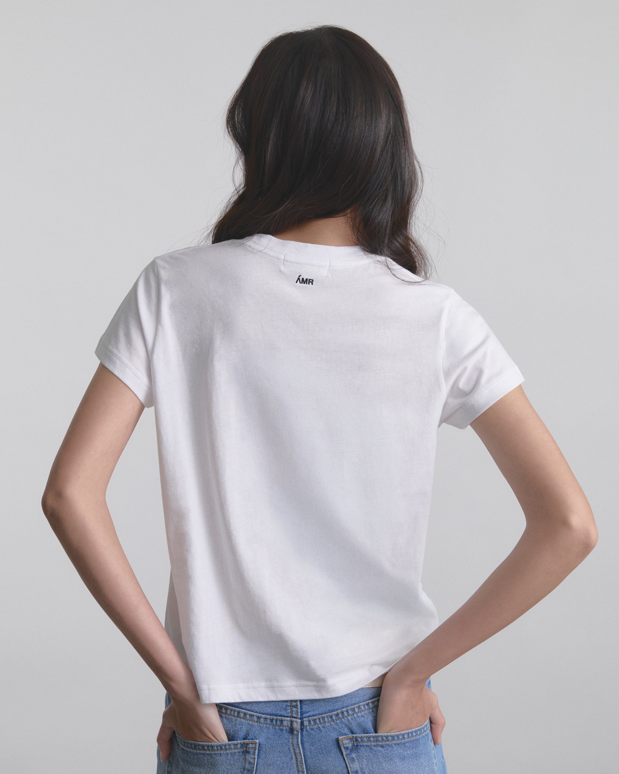 Wardrobe I - AMR Cotton Organic Slimfit T-Shirt in White