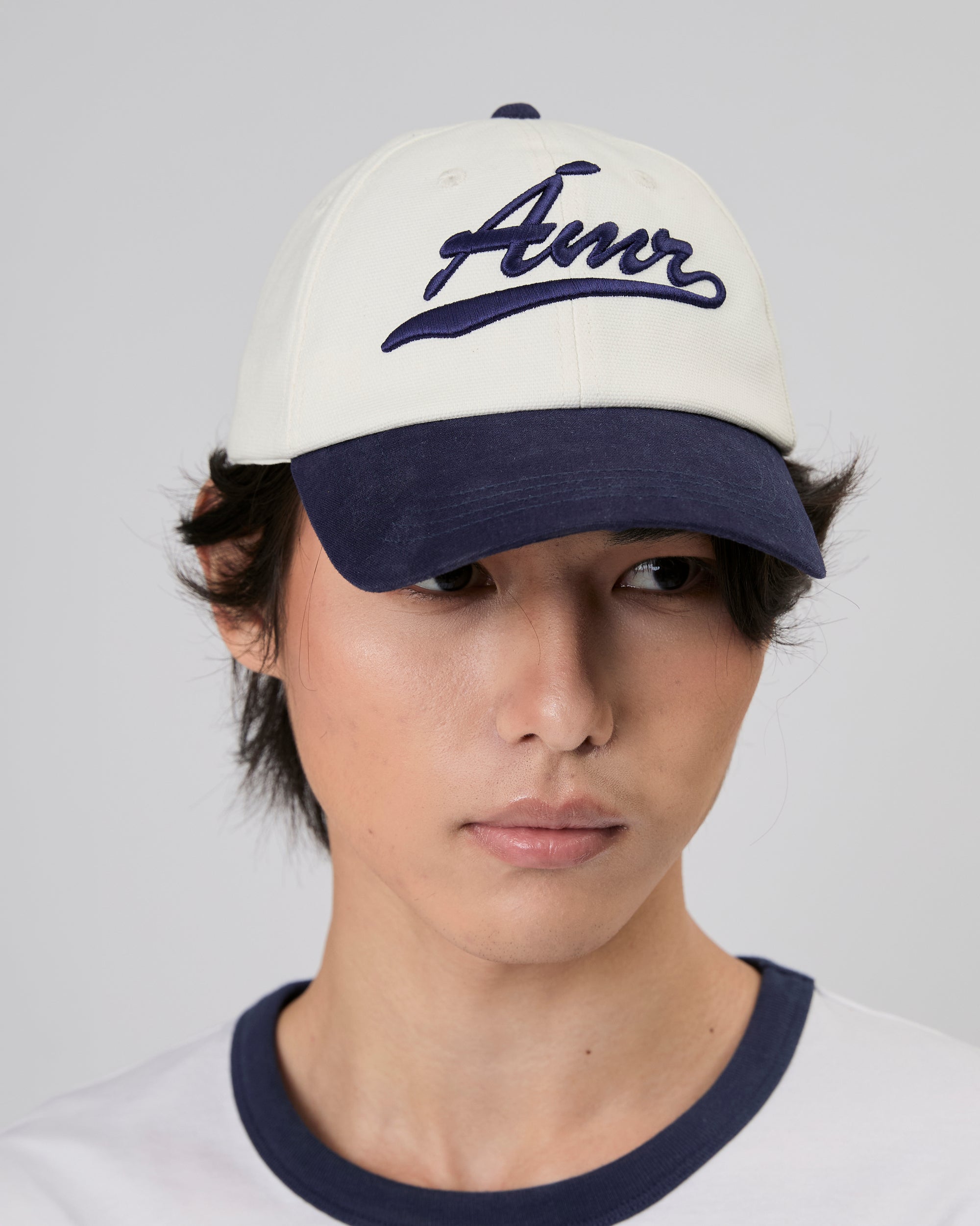 New Urban Drop - AMR LA Cap in White Navy