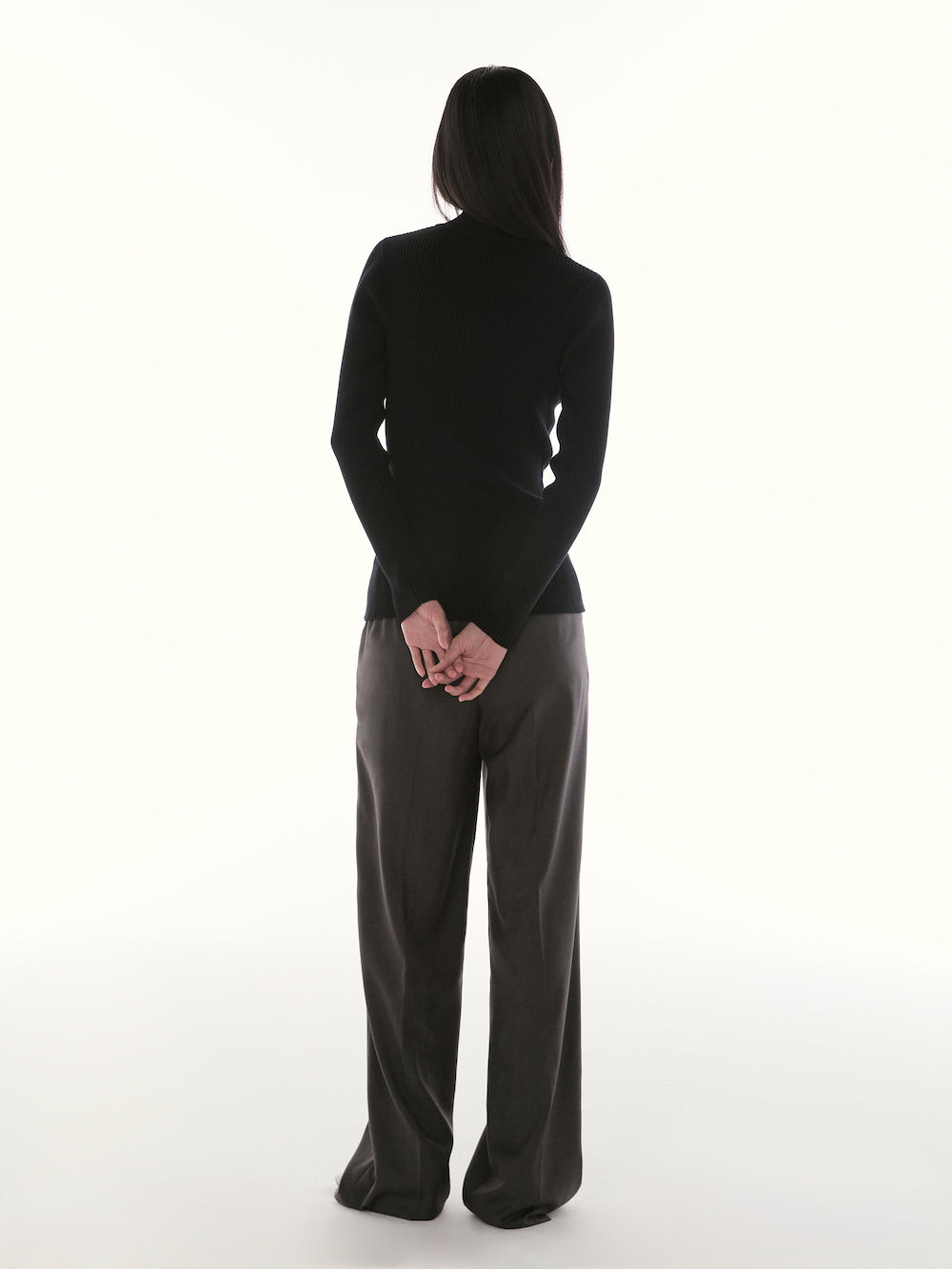 Le Fauve - AMR Pleated Wide Legs Trousers in Grey