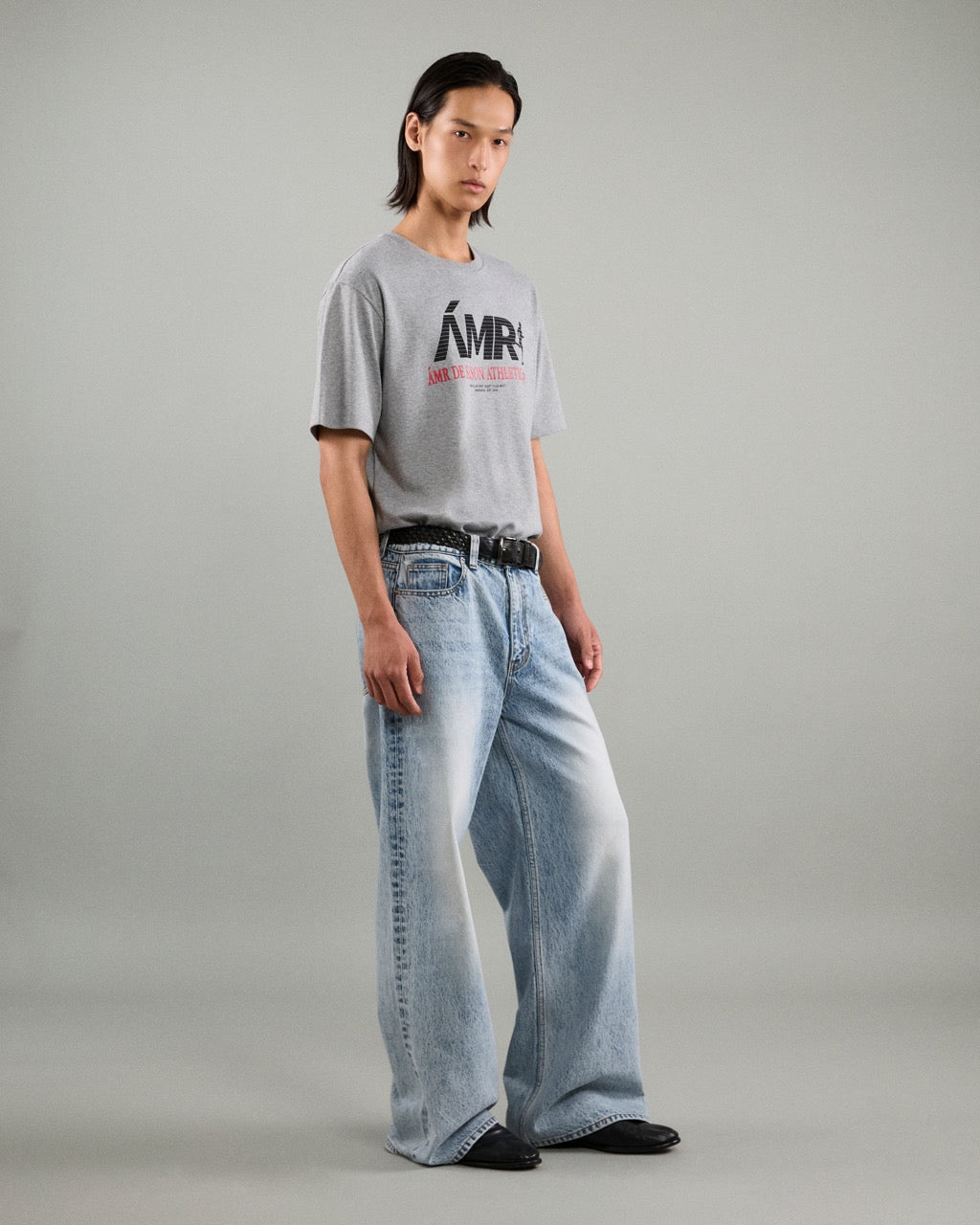 Athleisure Athletic Club - AMR Active Logo T-Shirt in Grey