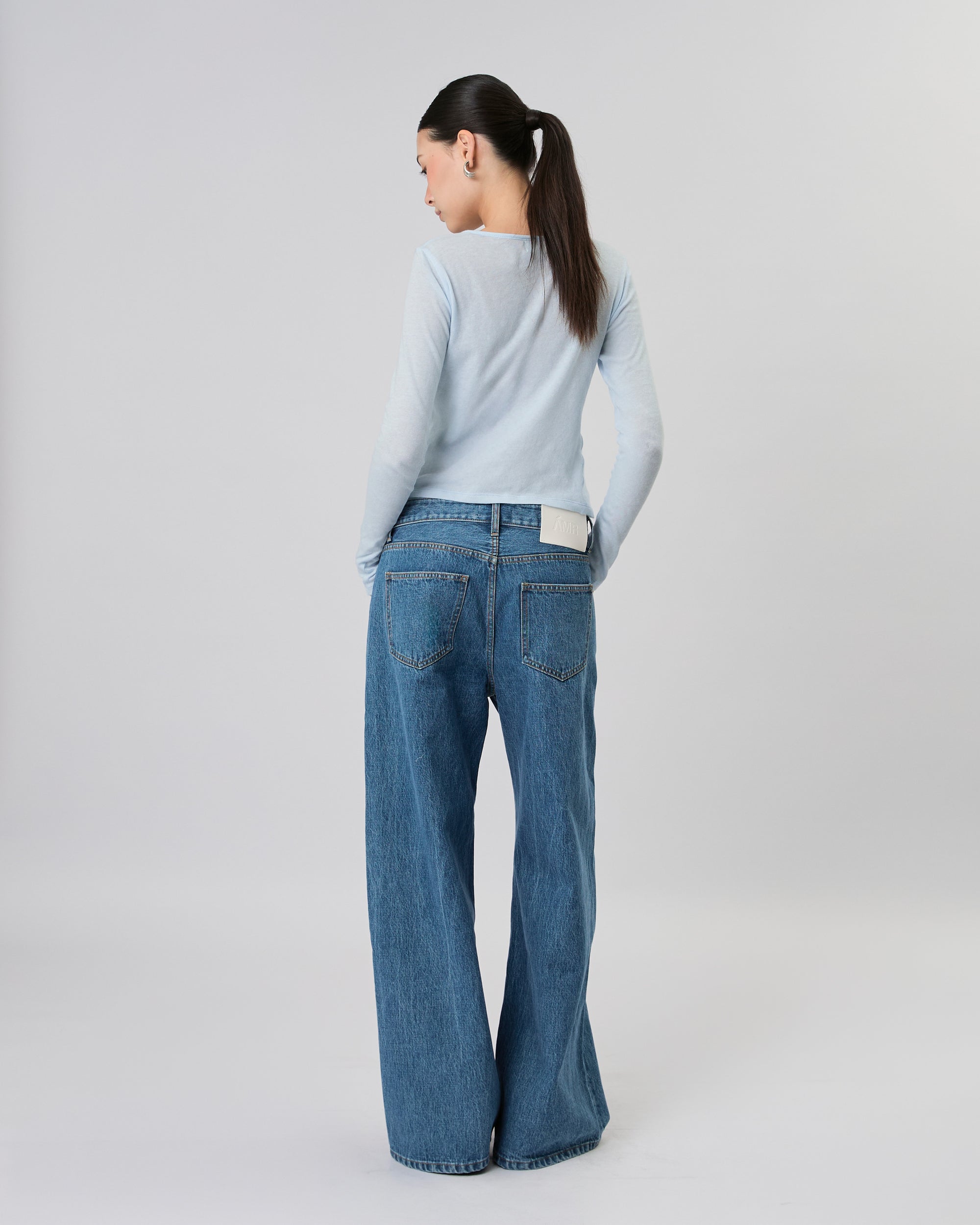 New Urban Drop - 90s Baggy Jeans in Medium Blue Wash