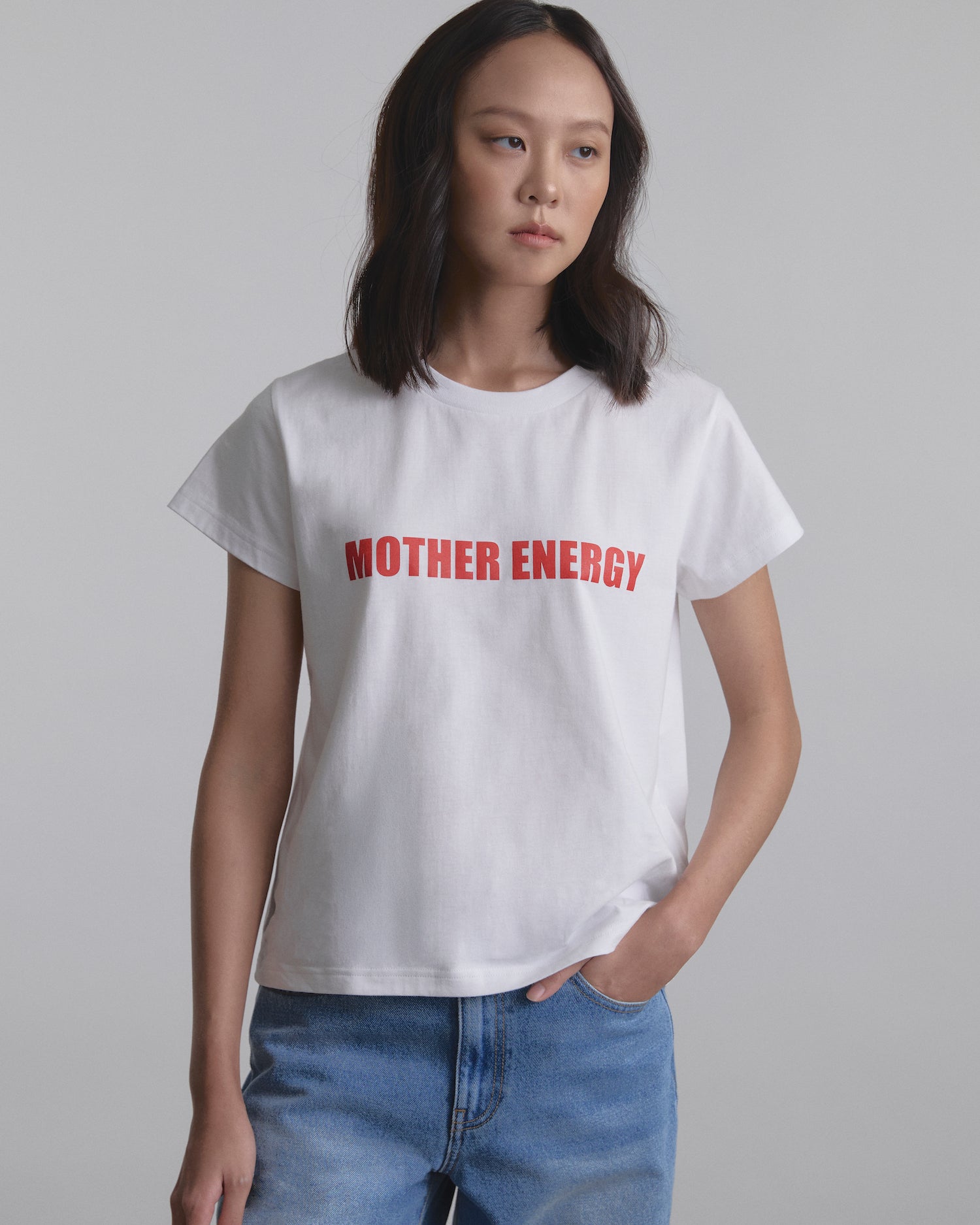 The Mother's Edit - AMR Mother Energy T-Shirt in White