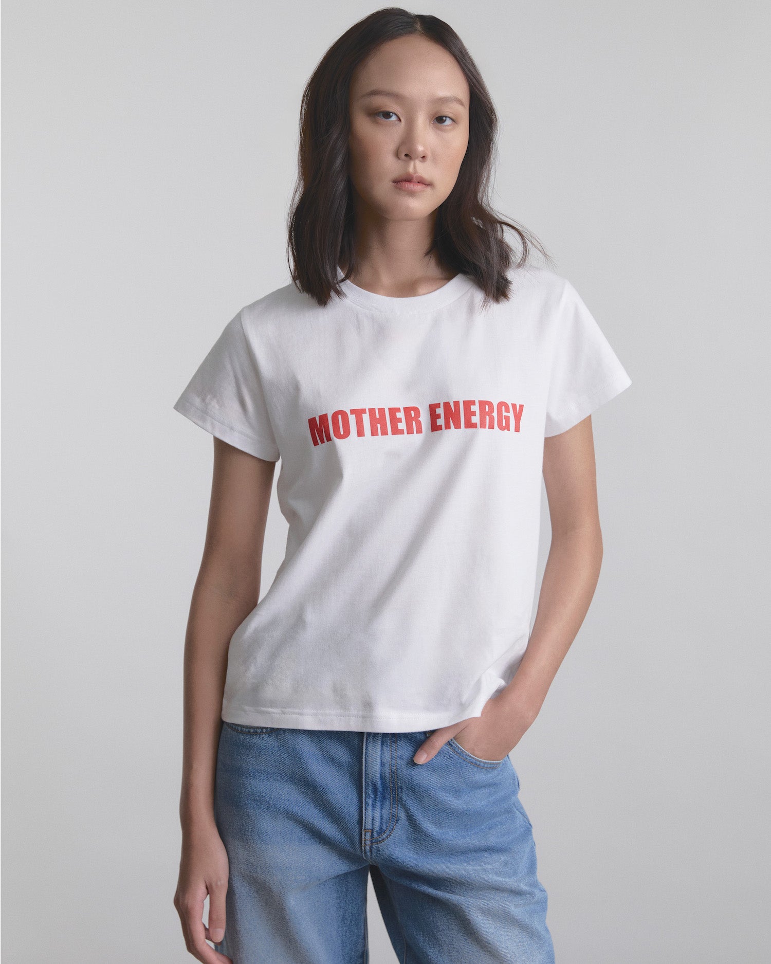 The Mother's Edit - AMR Mother Energy T-Shirt in White
