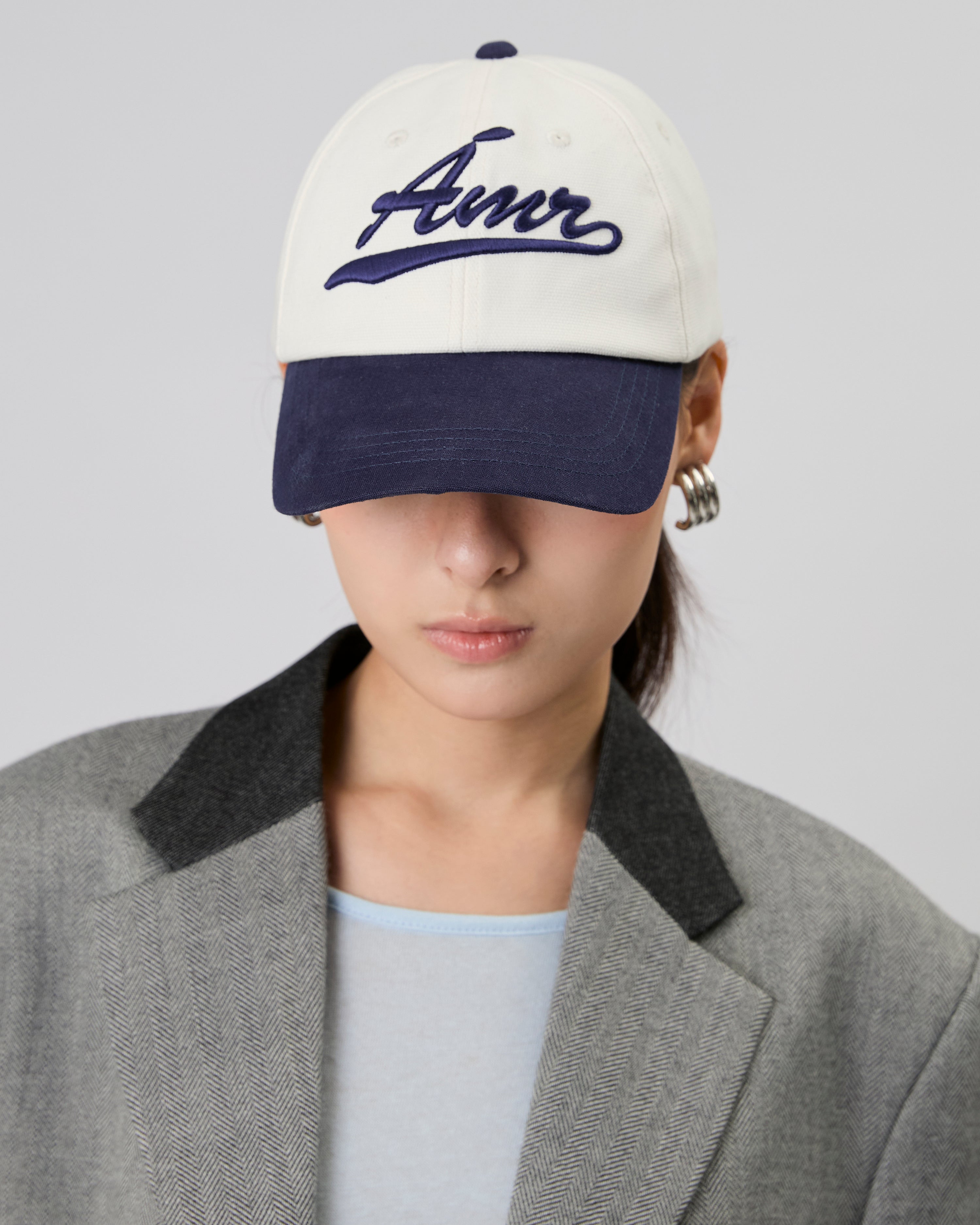New Urban Drop - AMR LA Cap in White Navy
