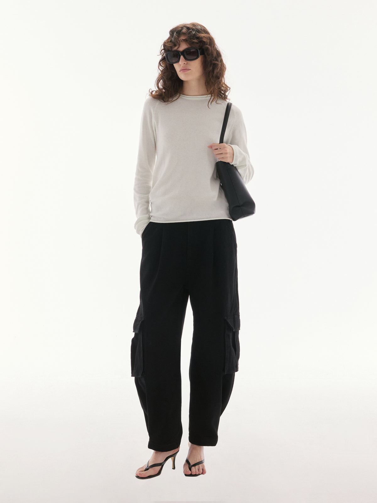 Wardrobe lll - AMR Barrel Cargo Pants in Black