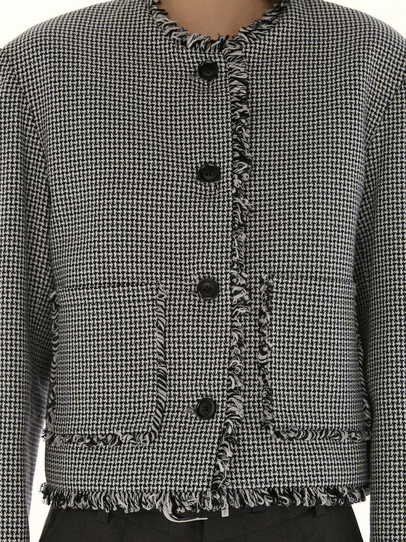 Le Fauve - Tweed Paris Jacket in Black