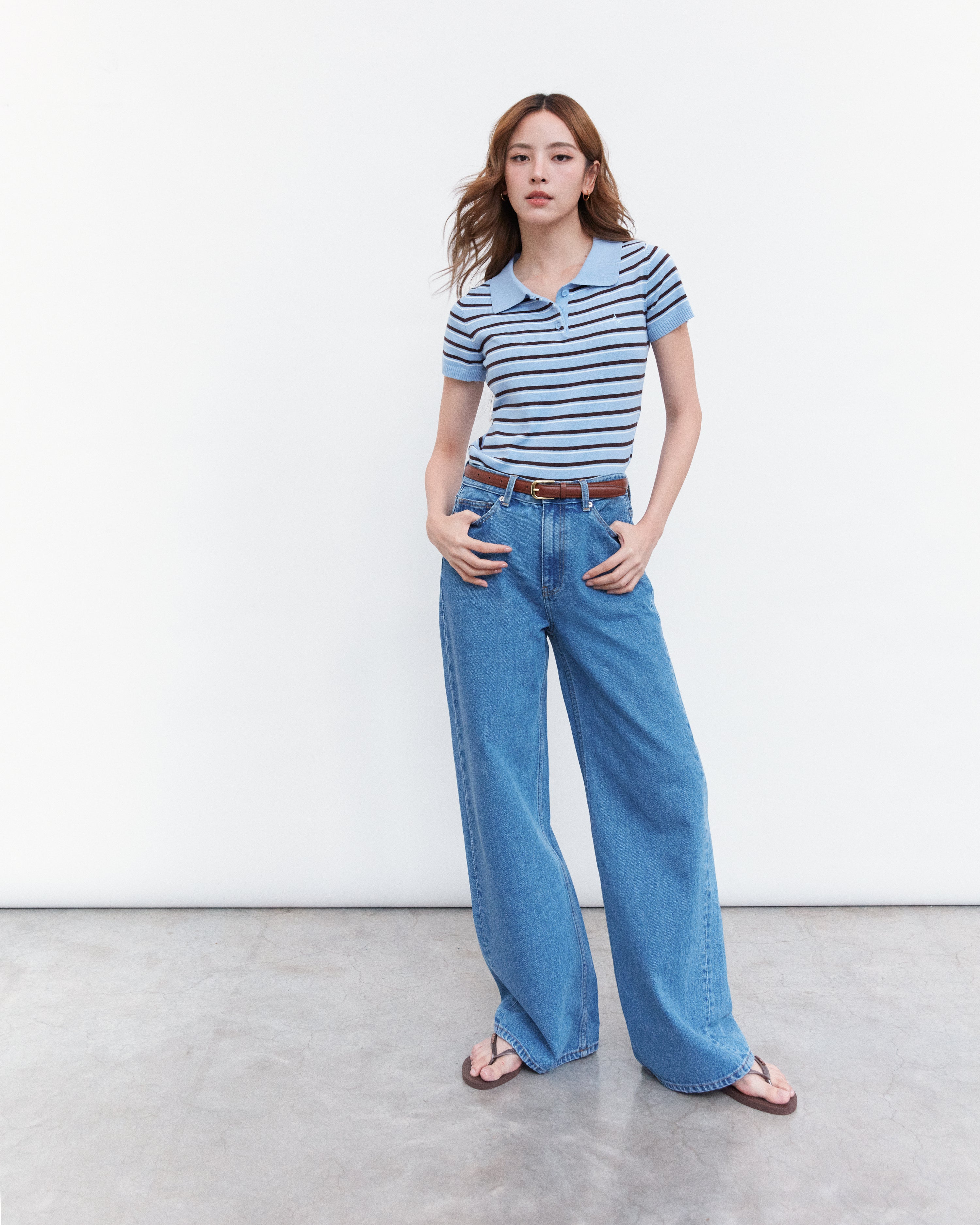 AMR DE SAISON ( AIMER ) - 90s Baggy Jeans in Light Blue Wash