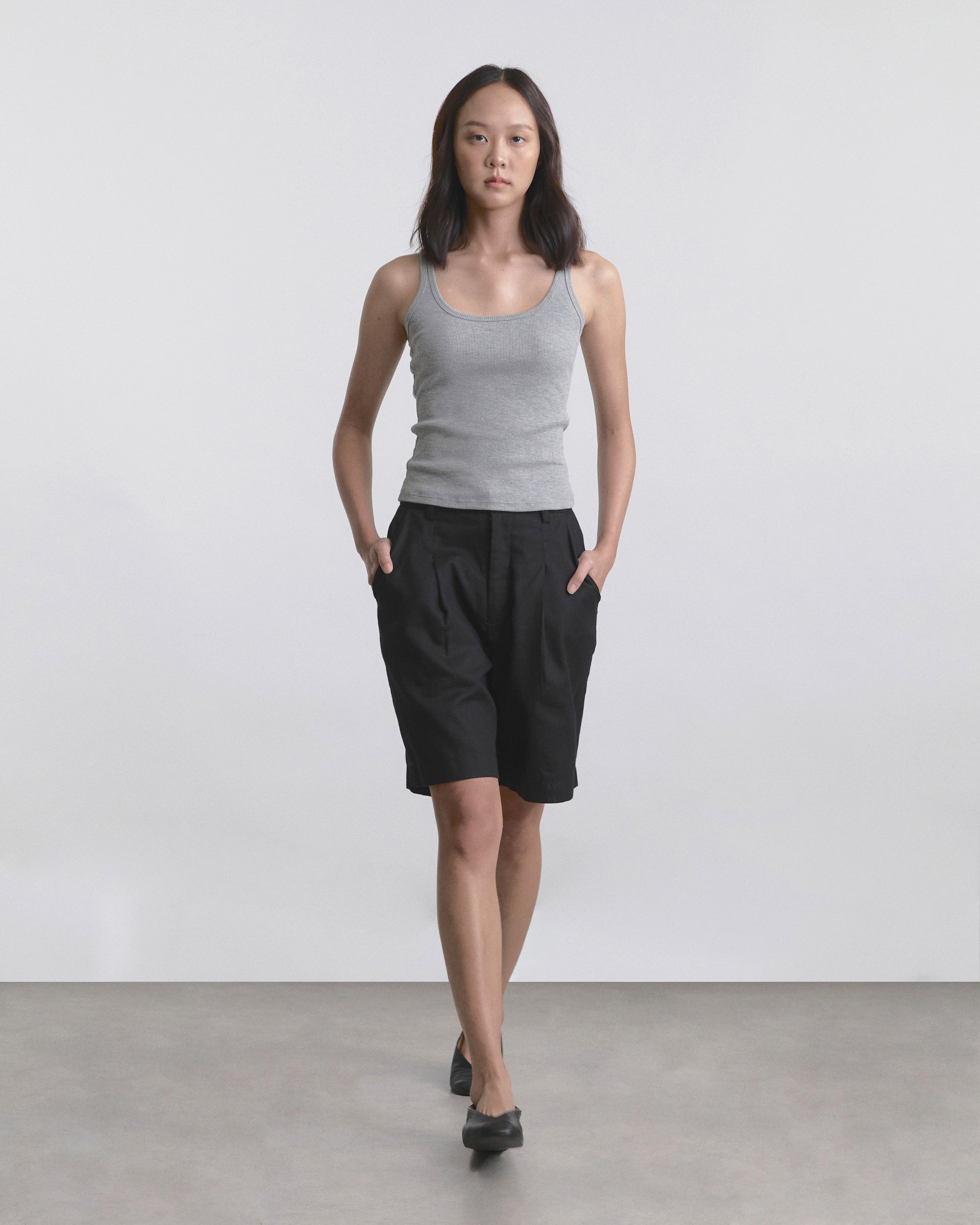 Wardrobe I - AMR Rib Tank Top in Grey