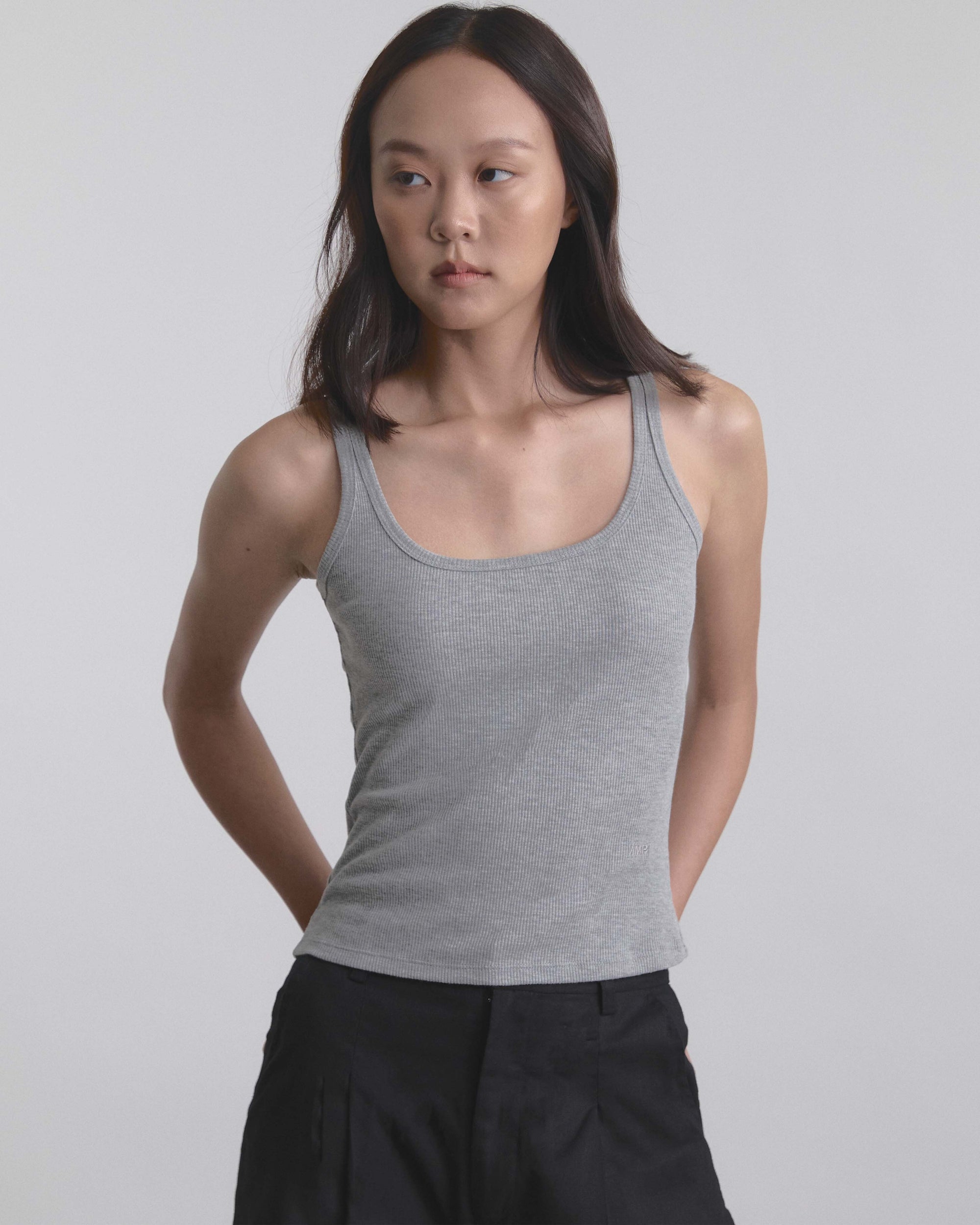 Wardrobe I - AMR Rib Tank Top in Grey