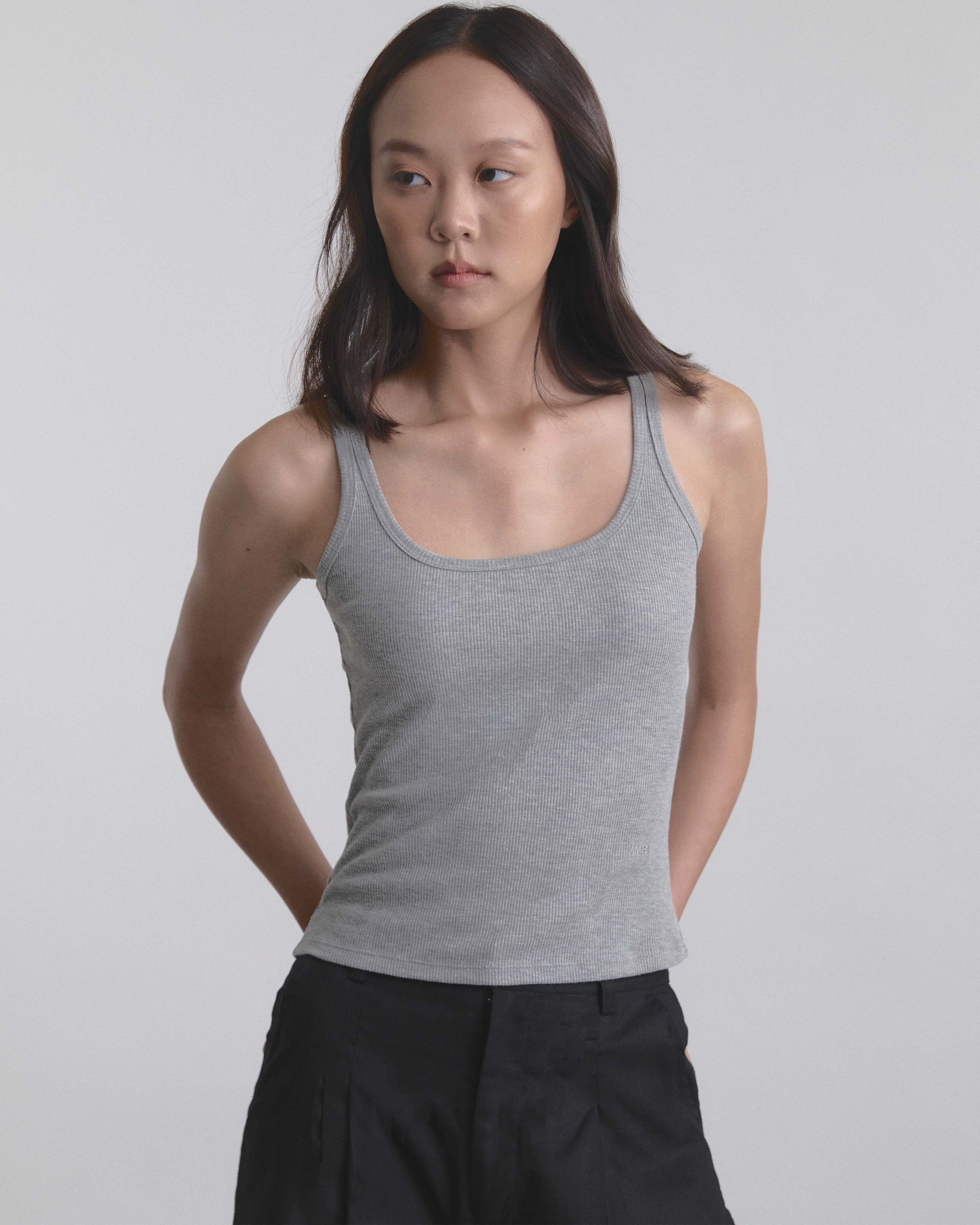 Wardrobe I - AMR Rib Tank Top in Grey