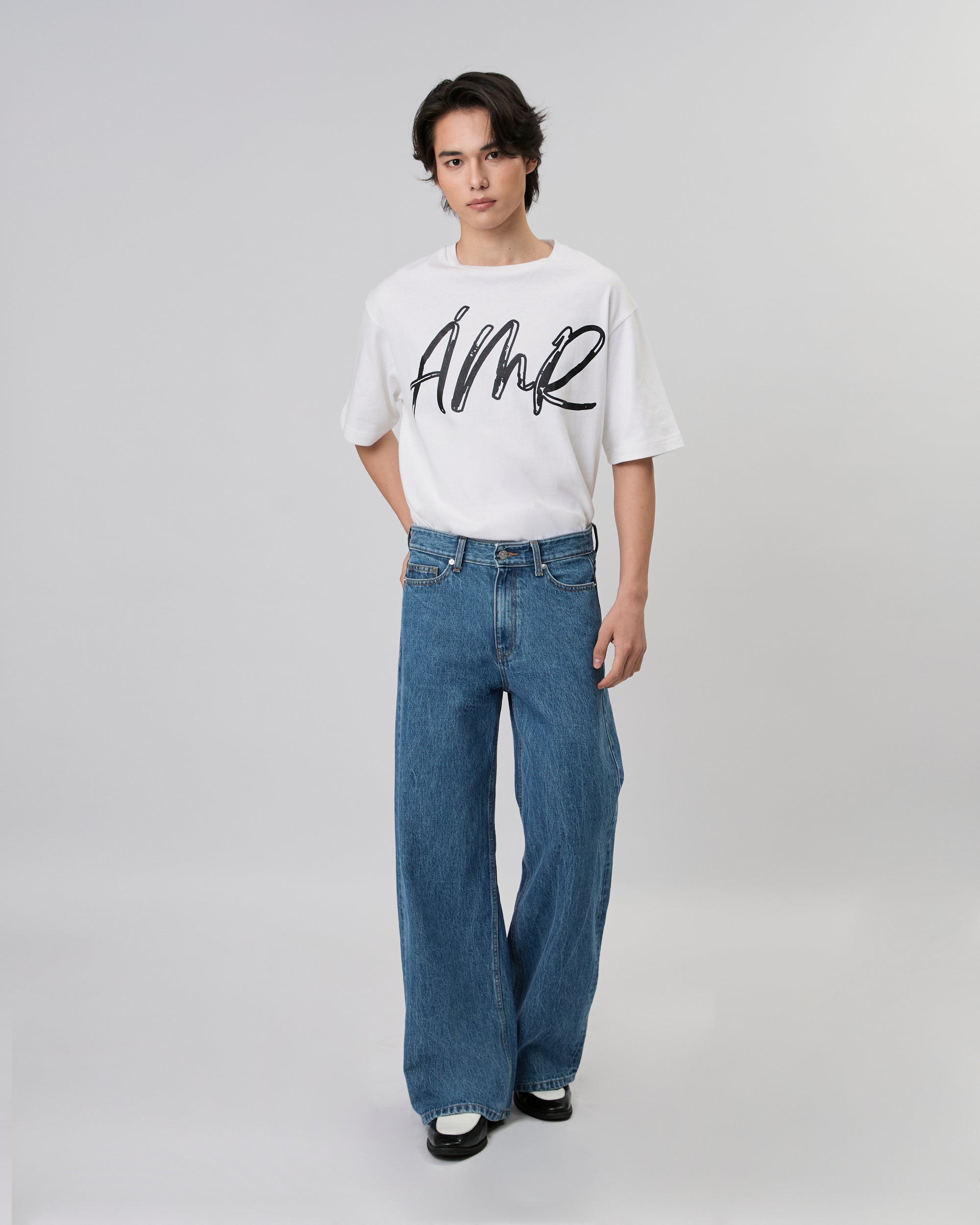 New Urban Drop - 90s Baggy Jeans in Medium Blue Wash