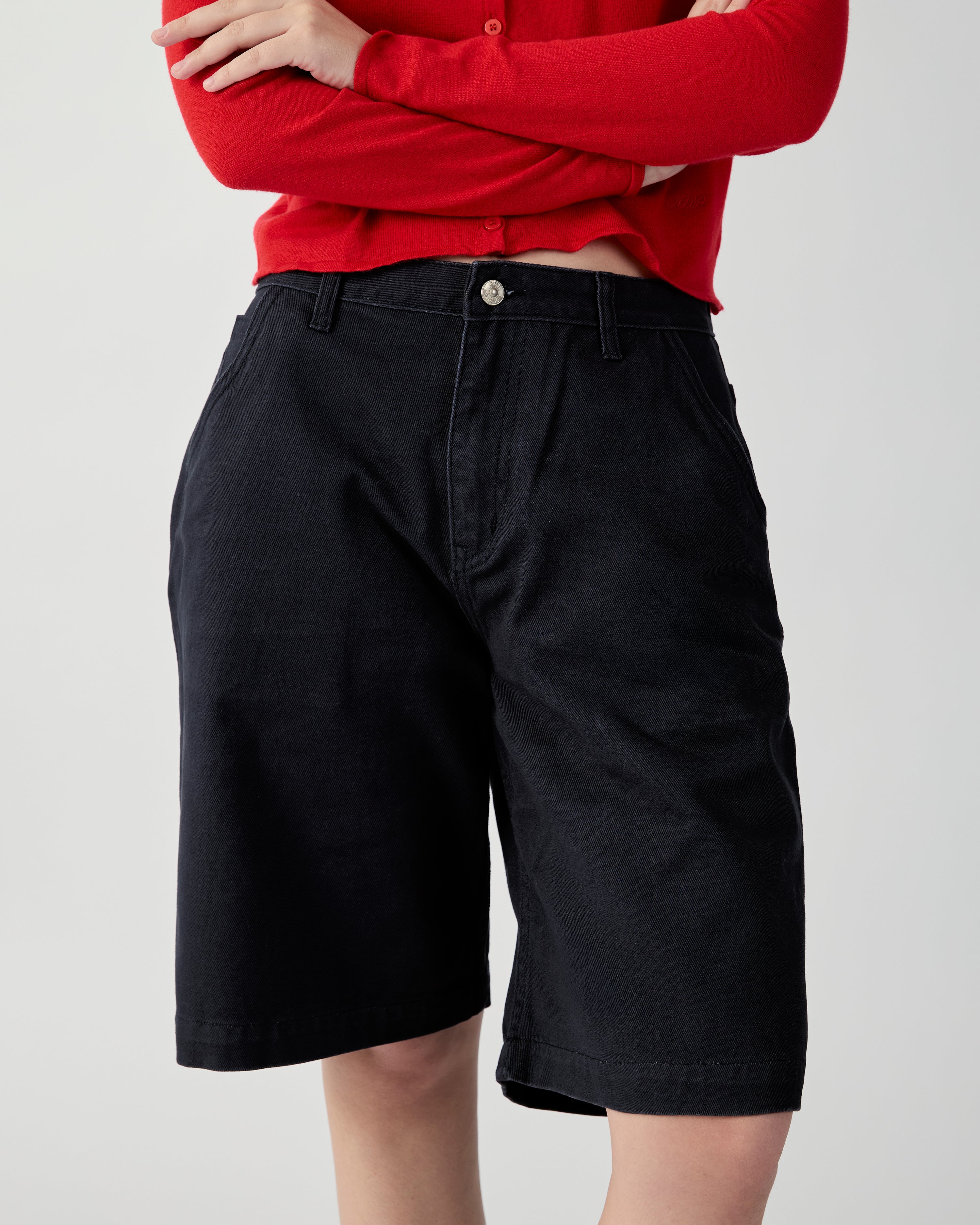 En Couleurs - AMR Bermuda Shorts in Faded Navy