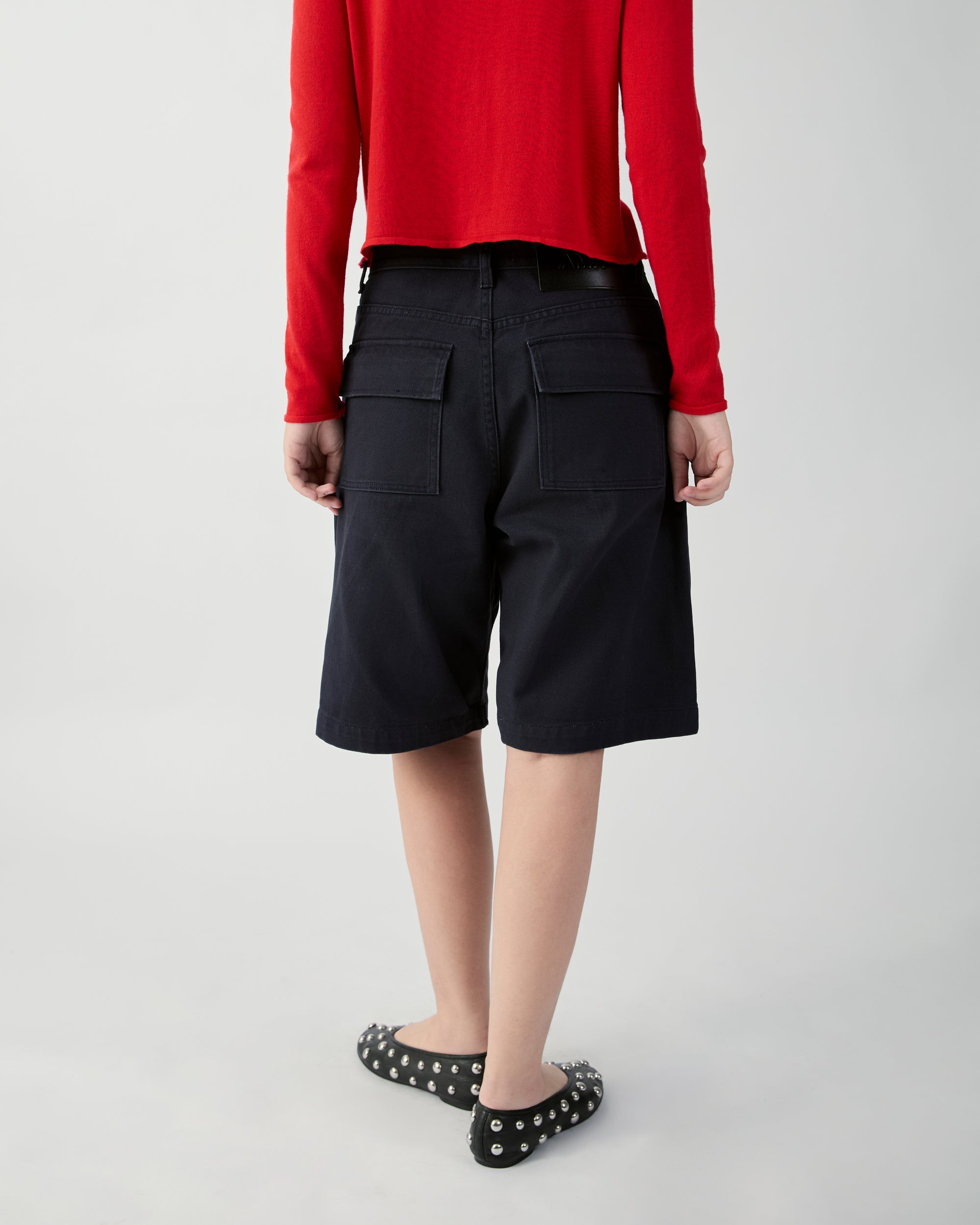 En Couleurs - AMR Bermuda Shorts in Faded Navy