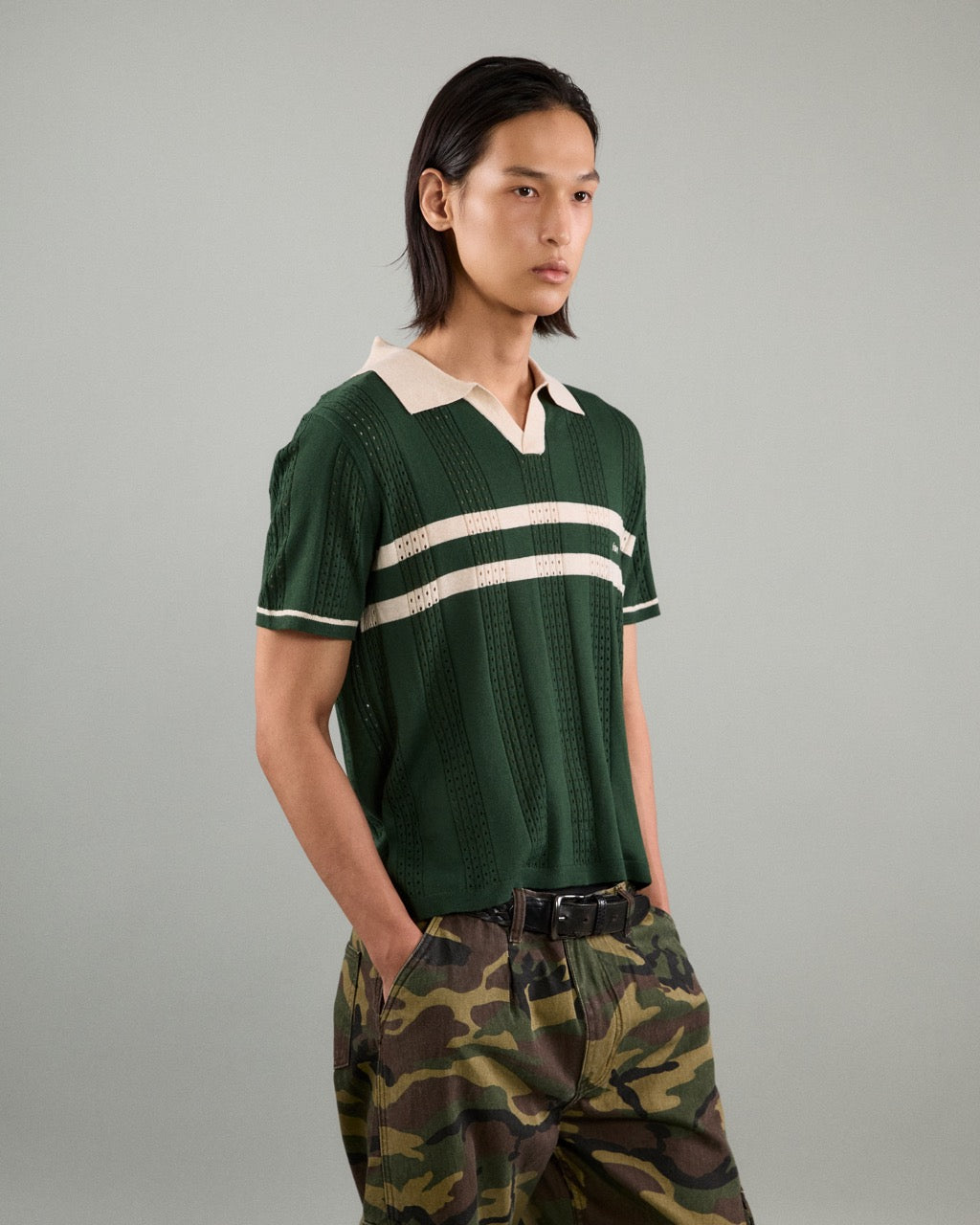 Athleisure Athletic Club - AMR Athleisure Polo Knit in Green