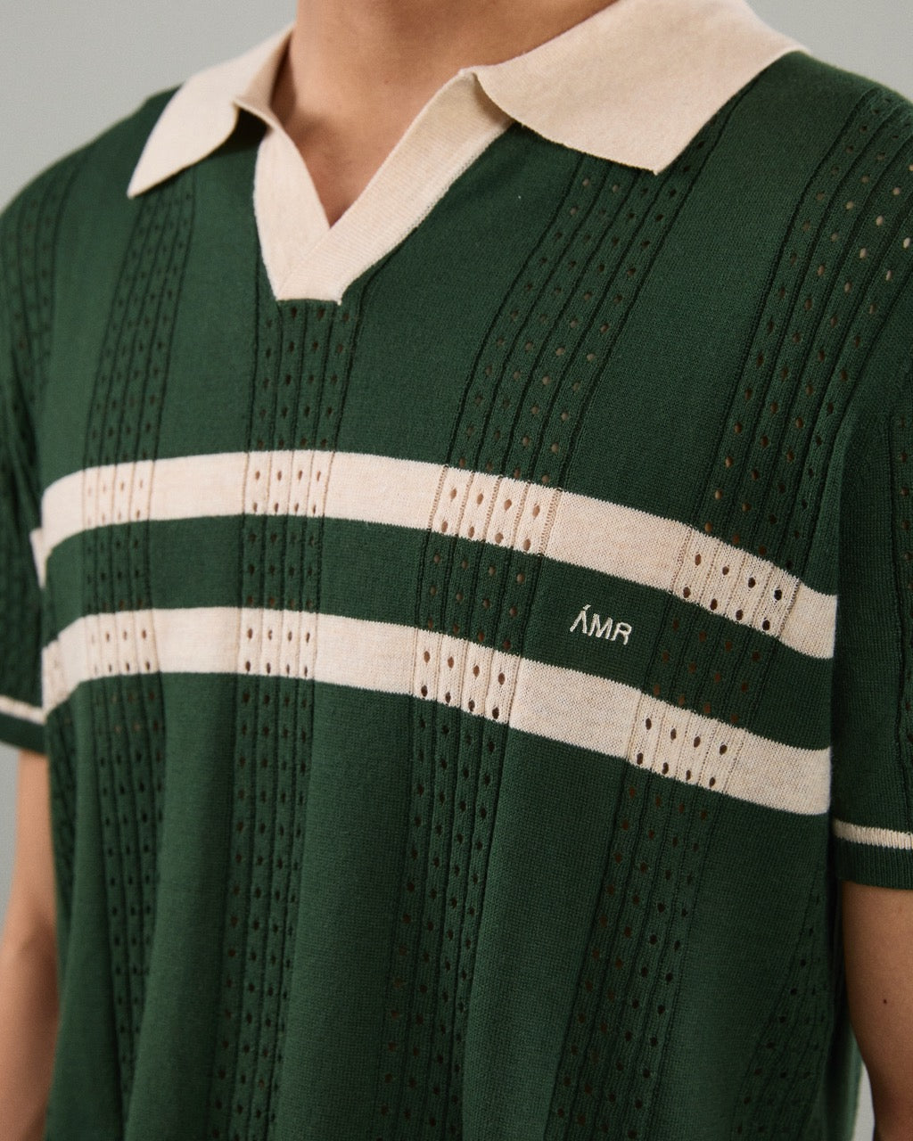 Athleisure Athletic Club - AMR Athleisure Polo Knit in Green
